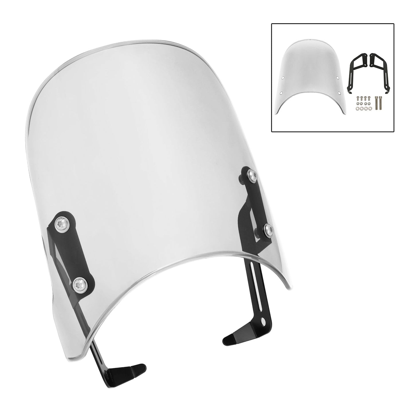 Pare-brise transparent pour Scrambler 1200 XC XE 19-23 et Street Twin 900 16-23