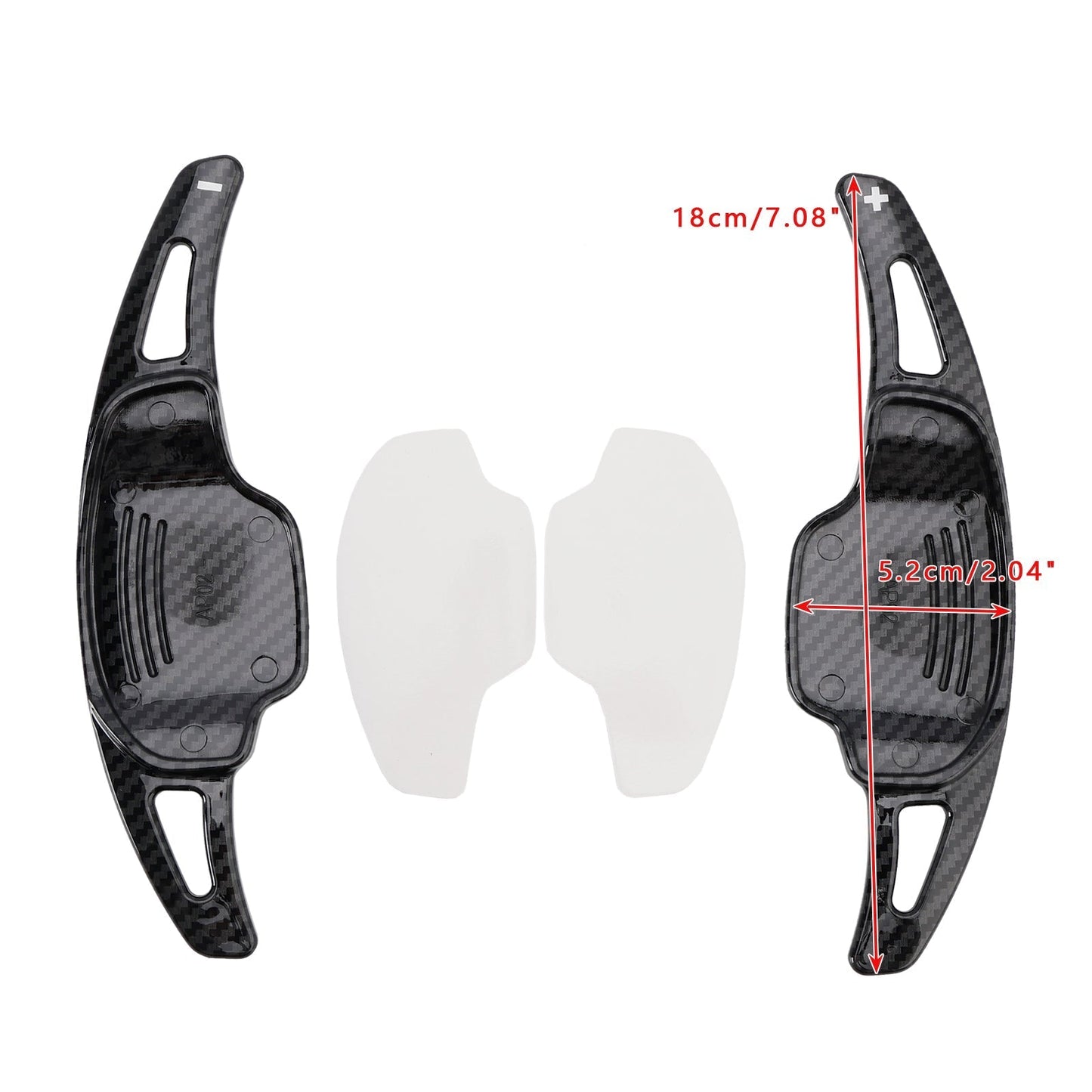 2016-2018 Buick Lacrosse Cadillac CT6 XT5 Carbon Look Steering Wheel Paddle Shifter Extension Covers