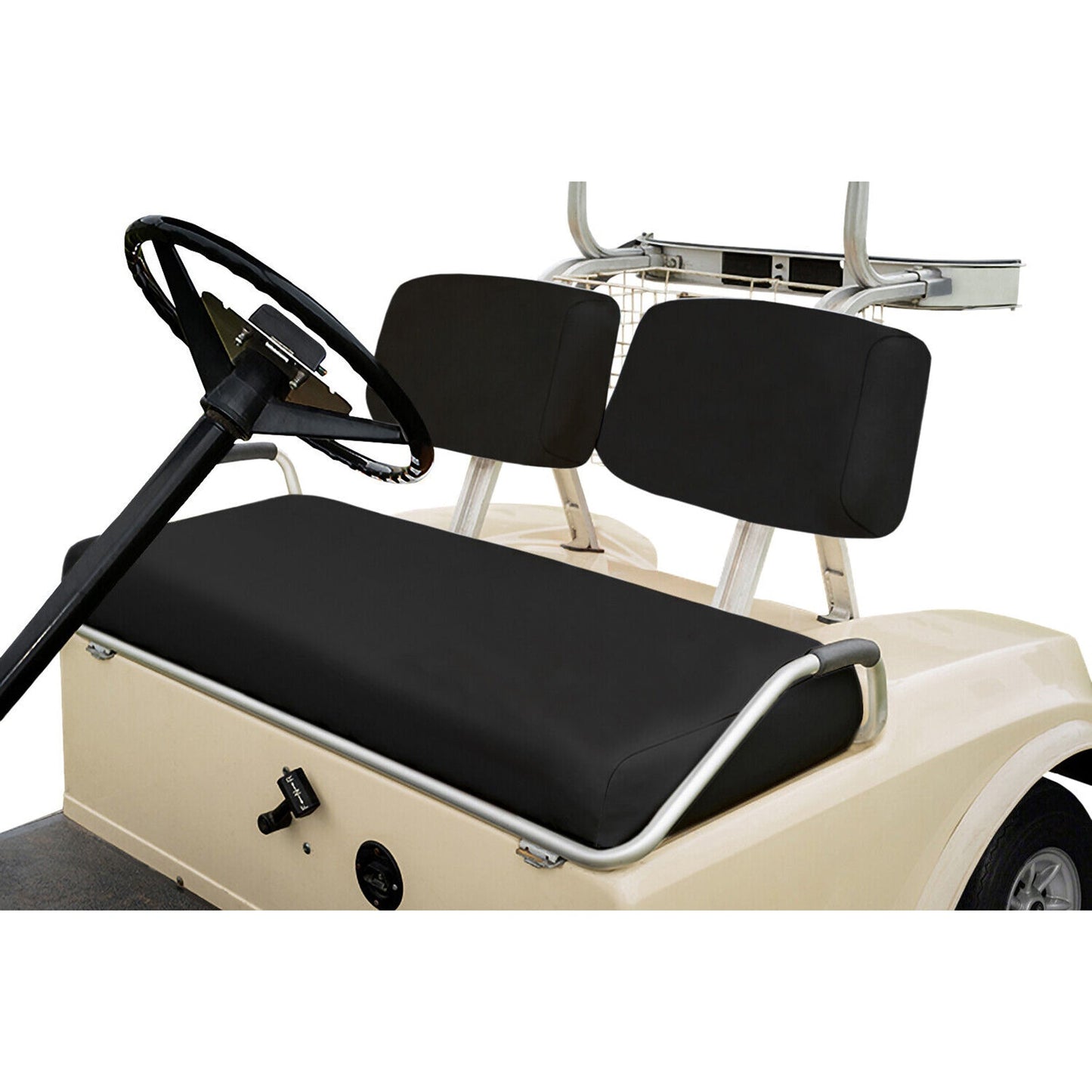 Housses de siège avant Club Car en cuir PU pour voiturette de golf DS d'avant 2000 (kaki)