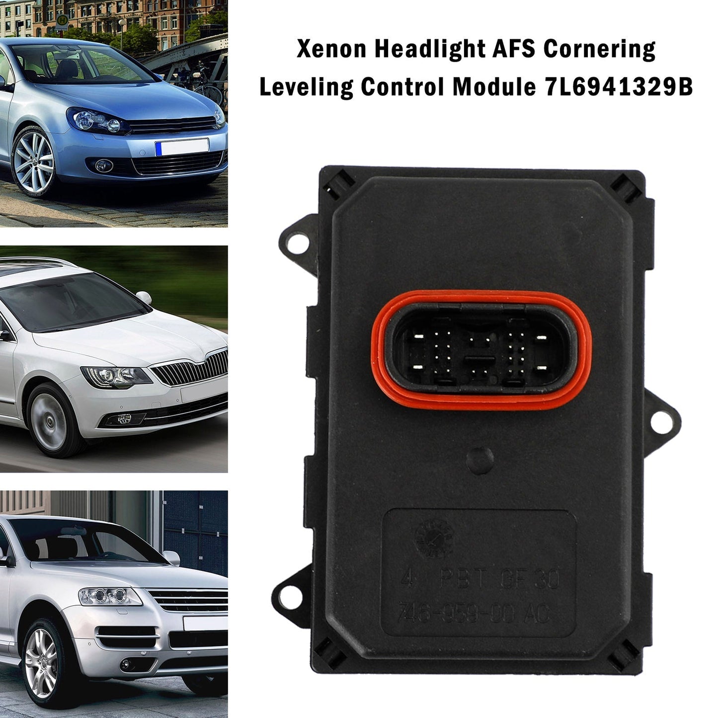 Module de contrôle de nivellement de virage AFS pour phares au xénon Skoda Superb II 3T4/Kombi 3T5 7L6941329B 2008-2013 5DF01011415AA