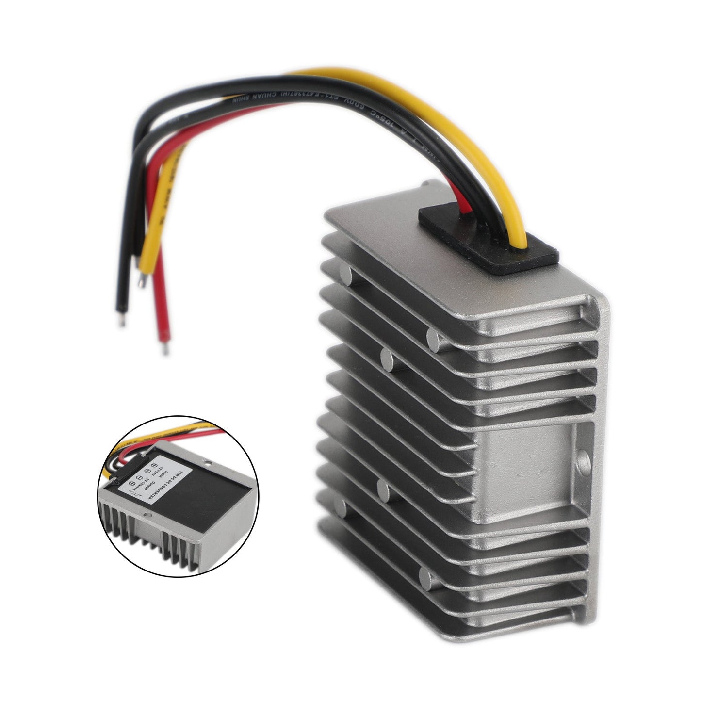 Convertisseur régulateur abaisseur de tension CC/CC étanche 12 V/24 V vers 5 V 15 A 75 W