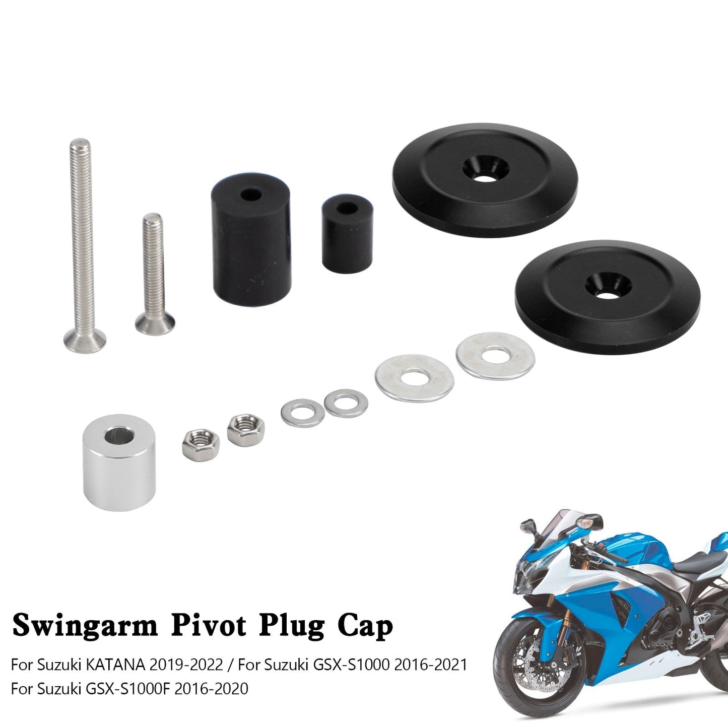 Bouchon de pivot de bras oscillant pour Suzuki Katana GSX-S1000 GSX-S1000F 2016-2021