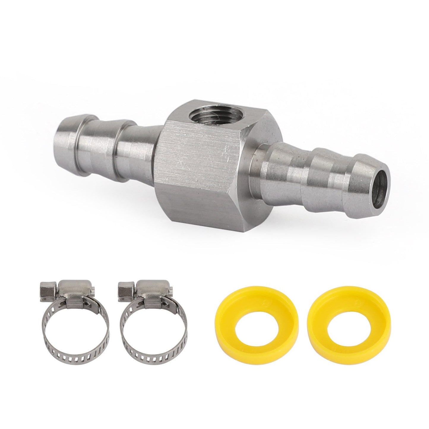 Adaptateur de raccord en T pour capteur de pression de carburant en acier inoxydable 3/8" pro