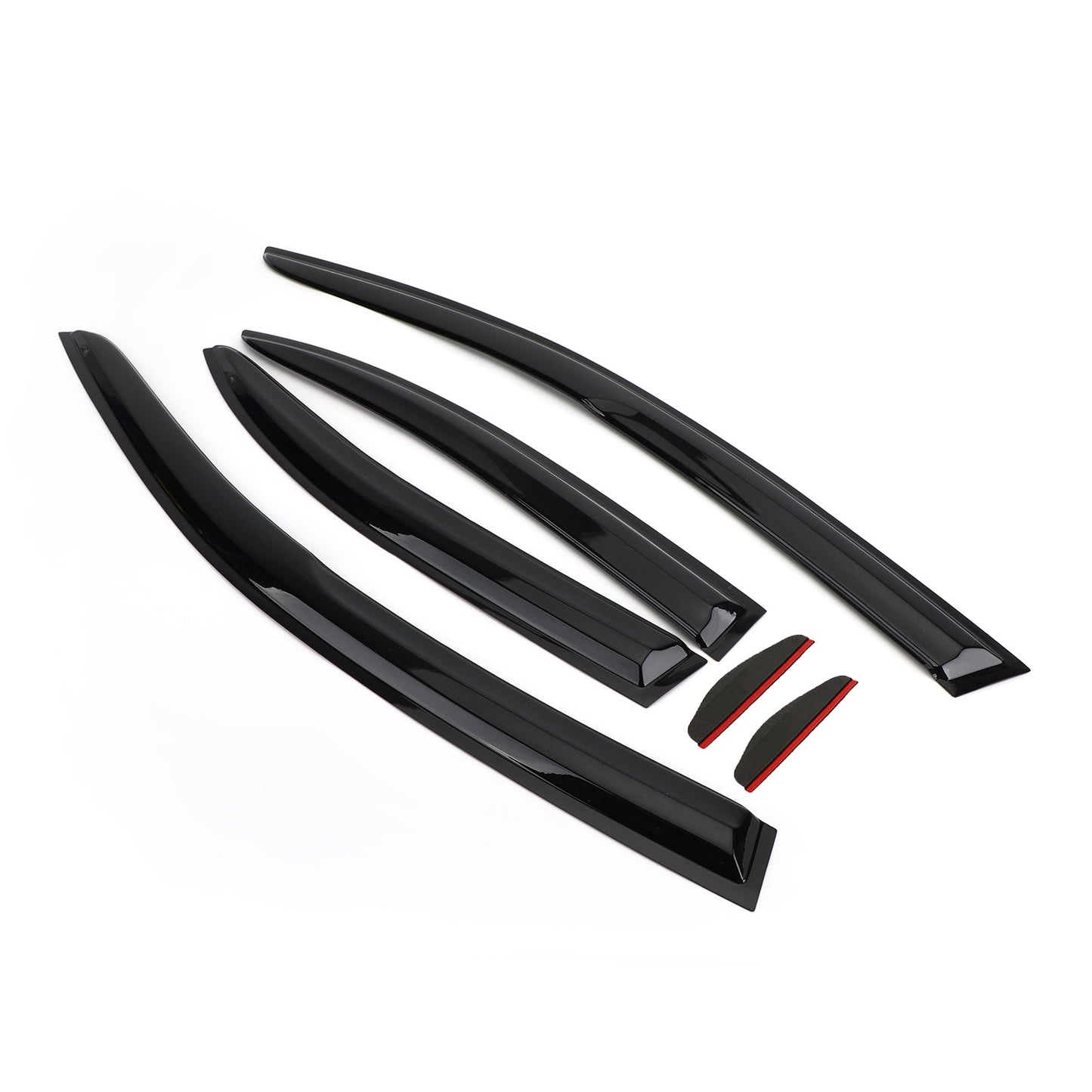 Kit de 6 pare-soleil et pare-pluie pour vitres de voiture Mitsubishi Lancer 2008-2017