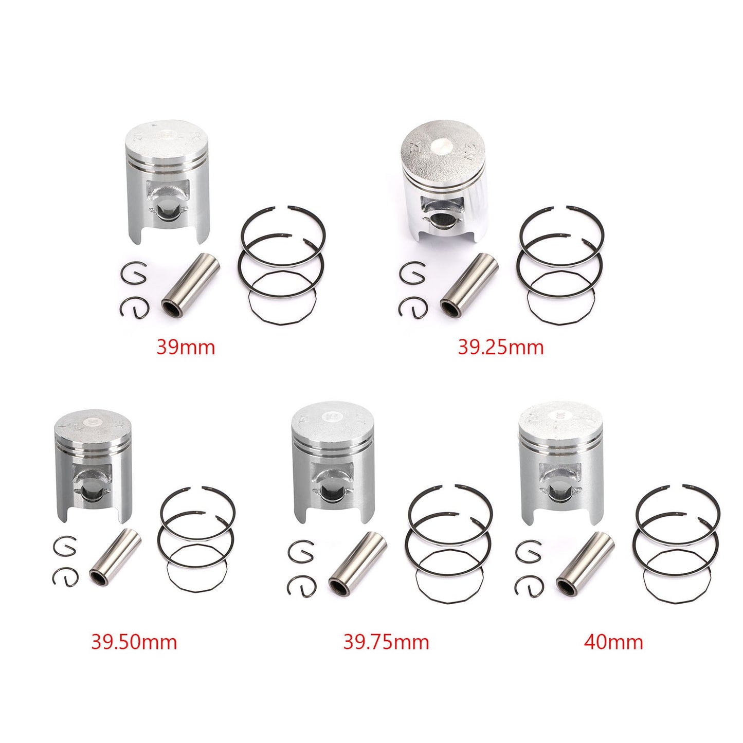 Jeu de segments de piston Yamaha 2S6-E1631-21 pour Yamaha LC135 T135 Crypton X