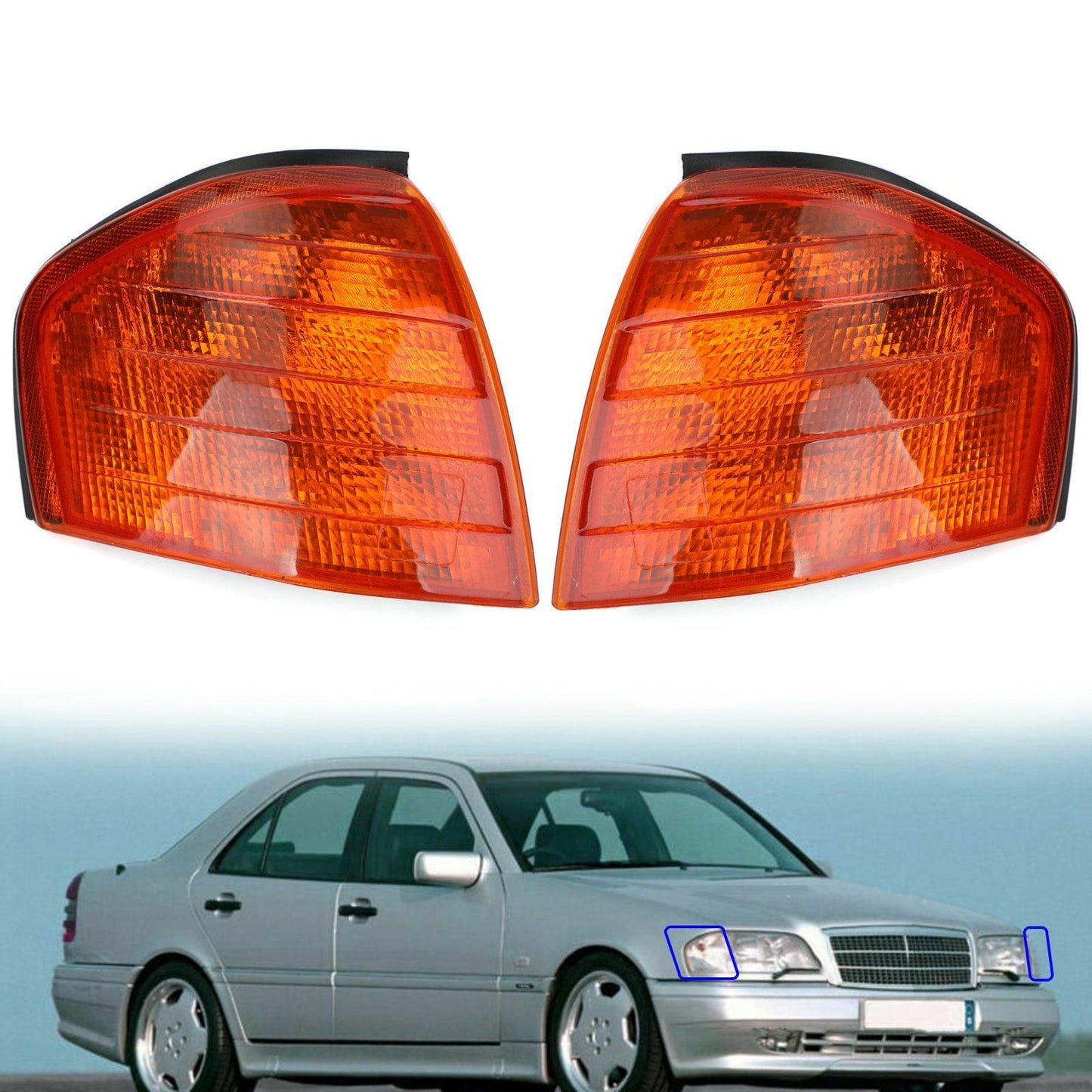 Feux de virage gauche/droit pour Benz Classe C W202 1994-2000