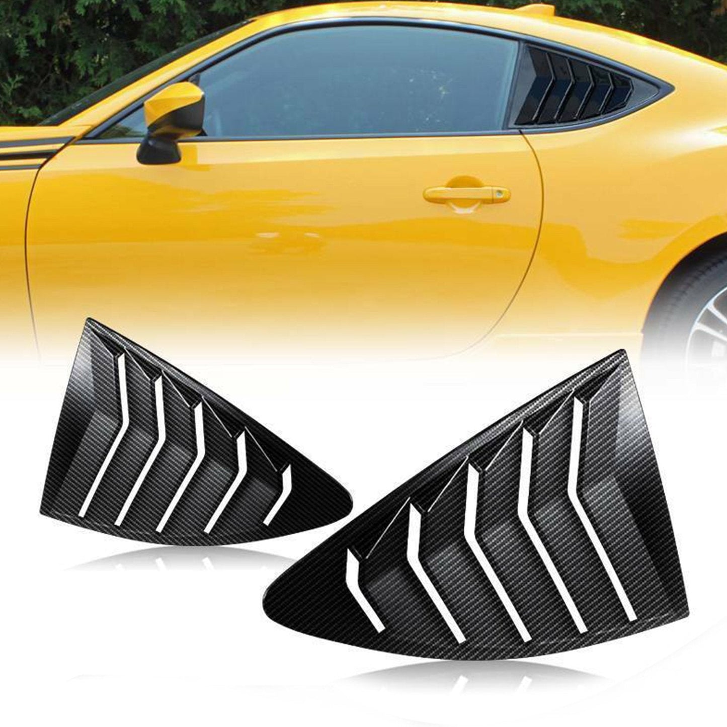 Persiennes de vitres latérales en carbone pour Scion FRS BRZ Toyota 86 GT86 AE86 2013-2018