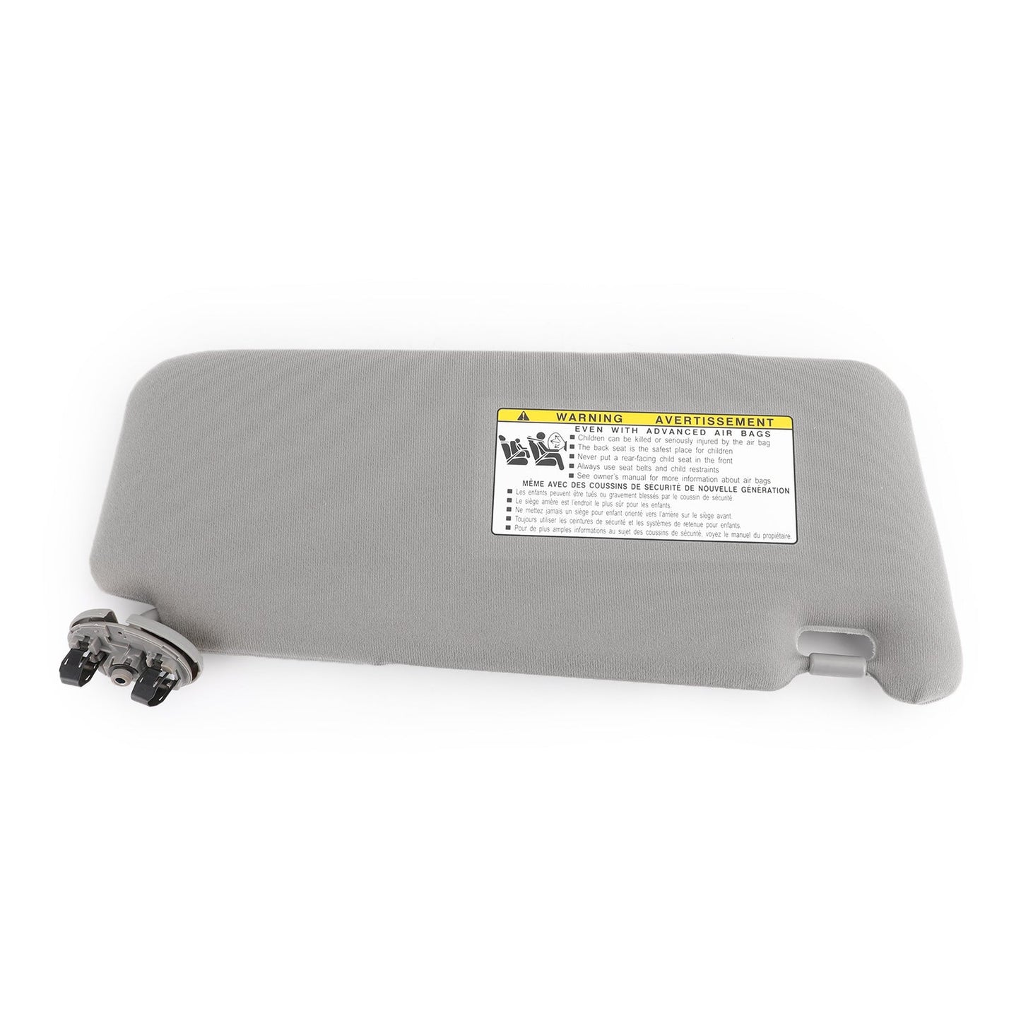 2007-2011 Toyota Camry Gray Sun Visor LEFT Driver without Vanity Light