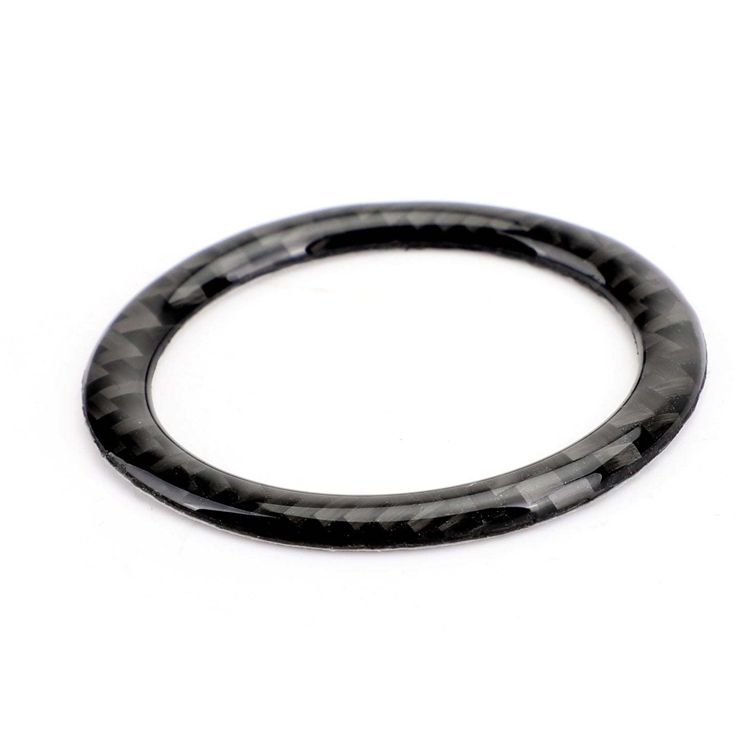 Garniture de couvercle de bouton de démarrage en fibre de carbone pour Mercedes Benz Classe C W204 07-14