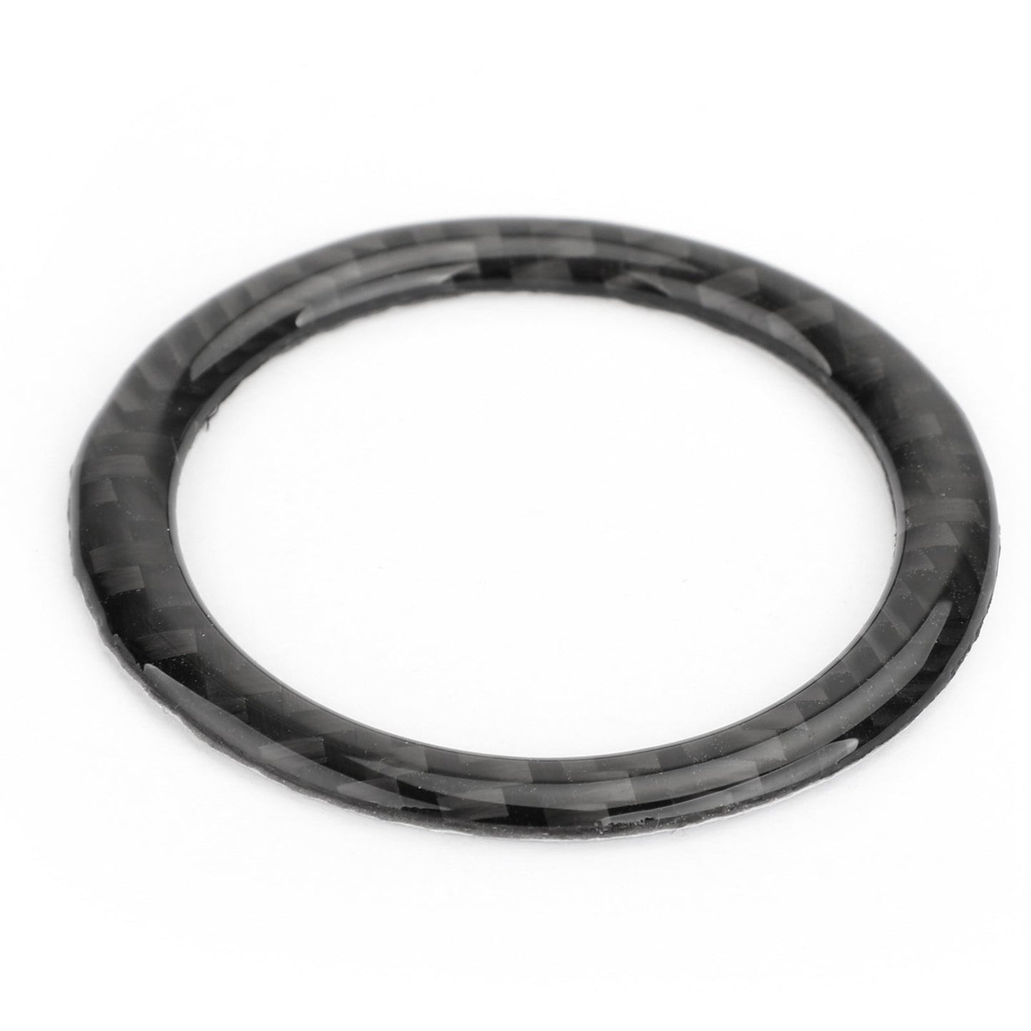 Garniture de couvercle de bouton de démarrage en fibre de carbone pour Mercedes Benz Classe C W204 07-14
