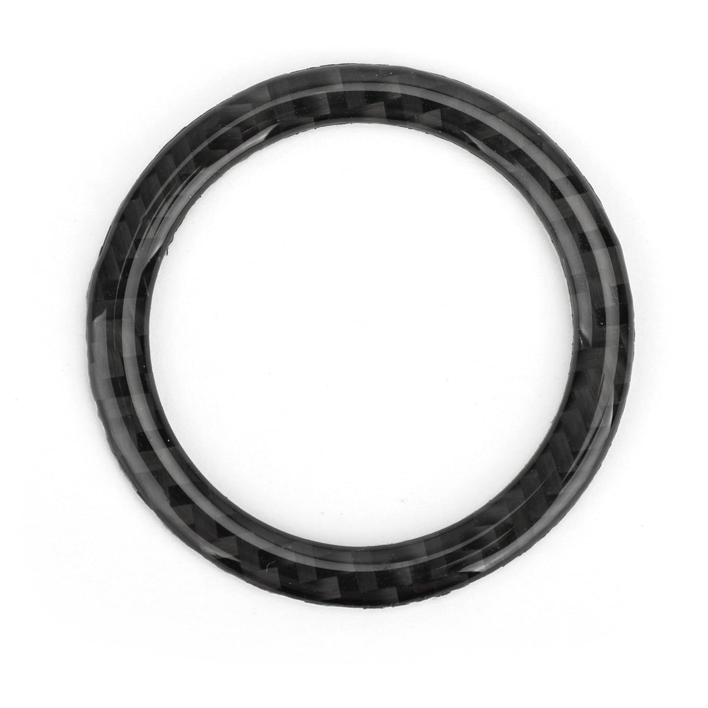 Garniture de couvercle de bouton de démarrage en fibre de carbone pour Mercedes Benz Classe C W204 07-14