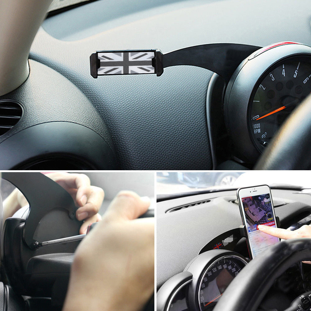 Mini Cooper F54 F55 F56 GY 360 Degree Rotation Car Phone Mount Cradle Holder Stand