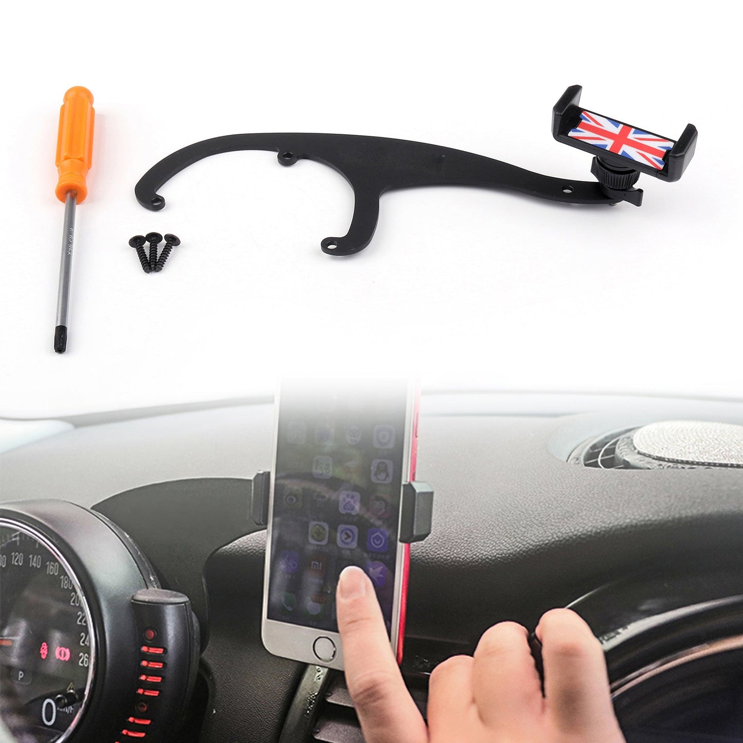 Car Phone GPS Mount Holder Stand Fit For Mini Cooper Red