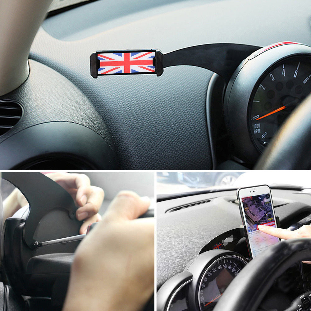 Car Phone GPS Mount Holder Stand Fit For Mini Cooper Red
