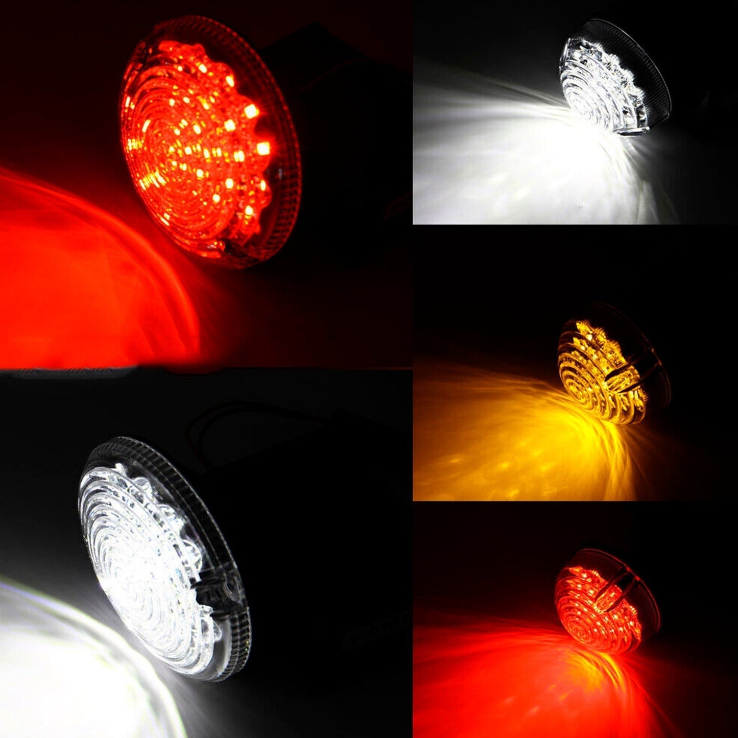 Kit de 10 feux arrière antibrouillard à LED fumés pour Land Rover Defender 1990-2016