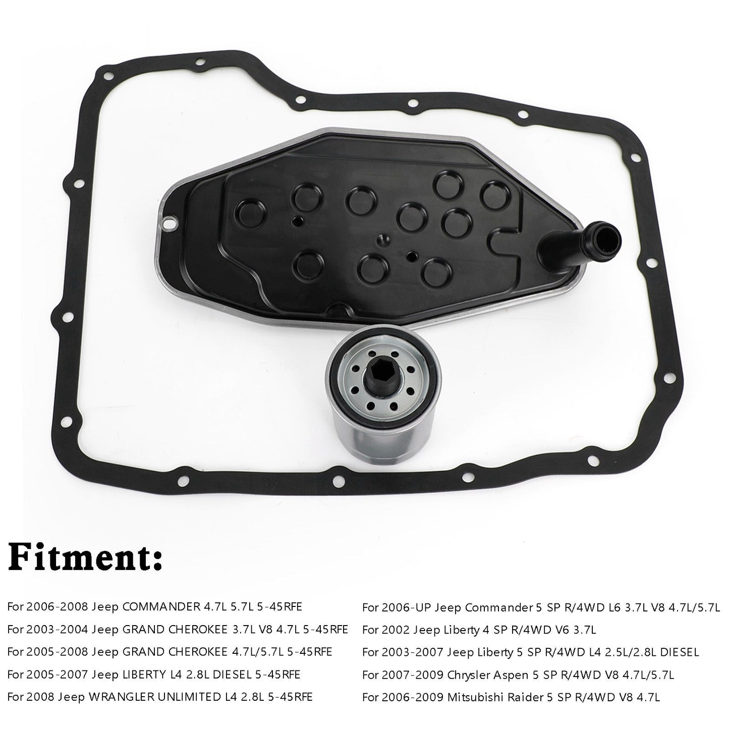 Kit de filtre de transmission 4 roues motrices avec joint de carter, 5013470AD, 4799662, 5179267AC, générique, pour Chrysler Aspen 5 SP R/4WD V8 4,7 L/5,7 L 2007-2009