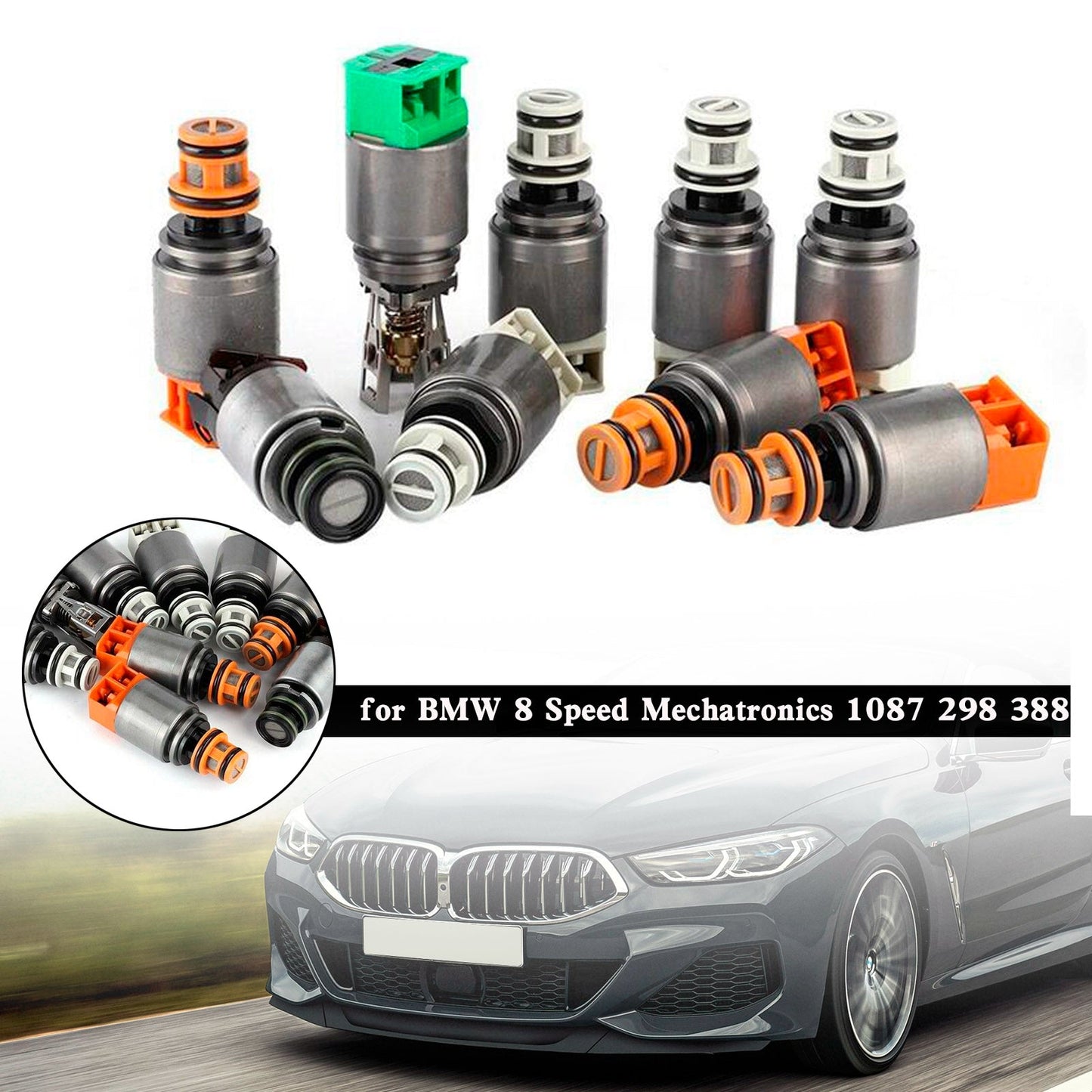 BMW 8 Speed Mechatronics 1087 298 388 Solenoid Kit 8HP45 8HP70 Generic
