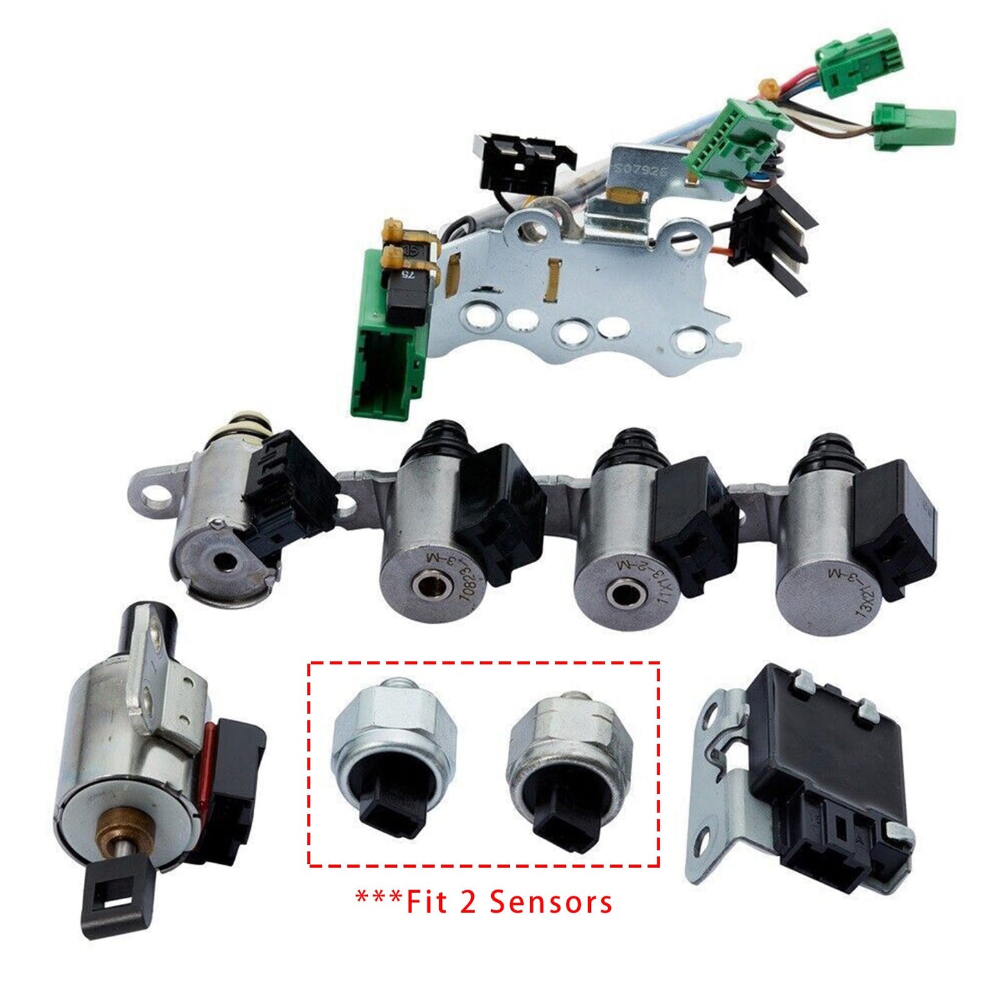 2007-2010 Nissan Sentra L4 2.0L MR20DE Engine/ 2.5L QR25DE Engine CVT Transmission Solenoid Valve Kit 33446-JF011 203452A 33435J Generic