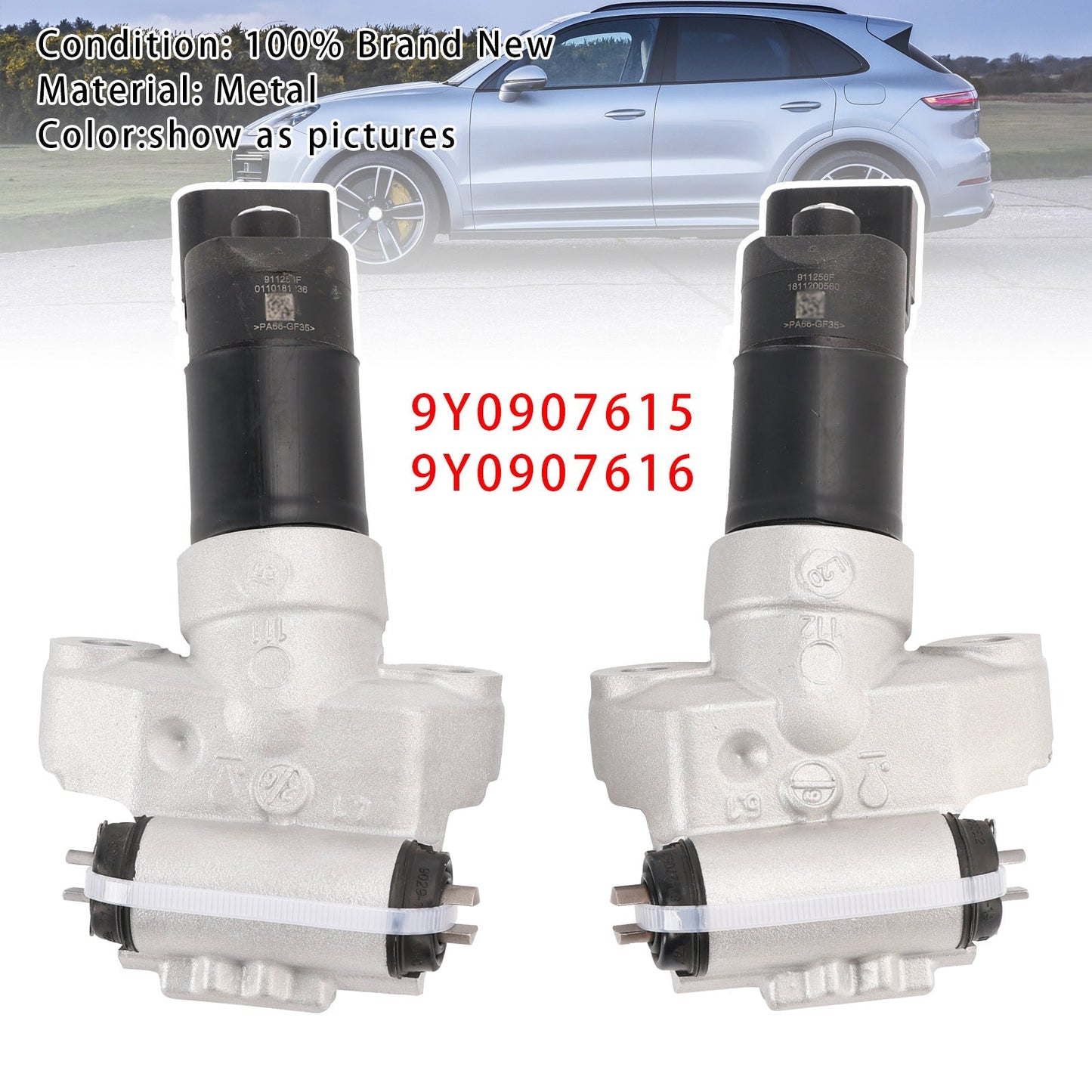 2019-2025 Porsche Cayenne Rear Left+Right Parking Brake Motor 9Y0907615 9Y0907616