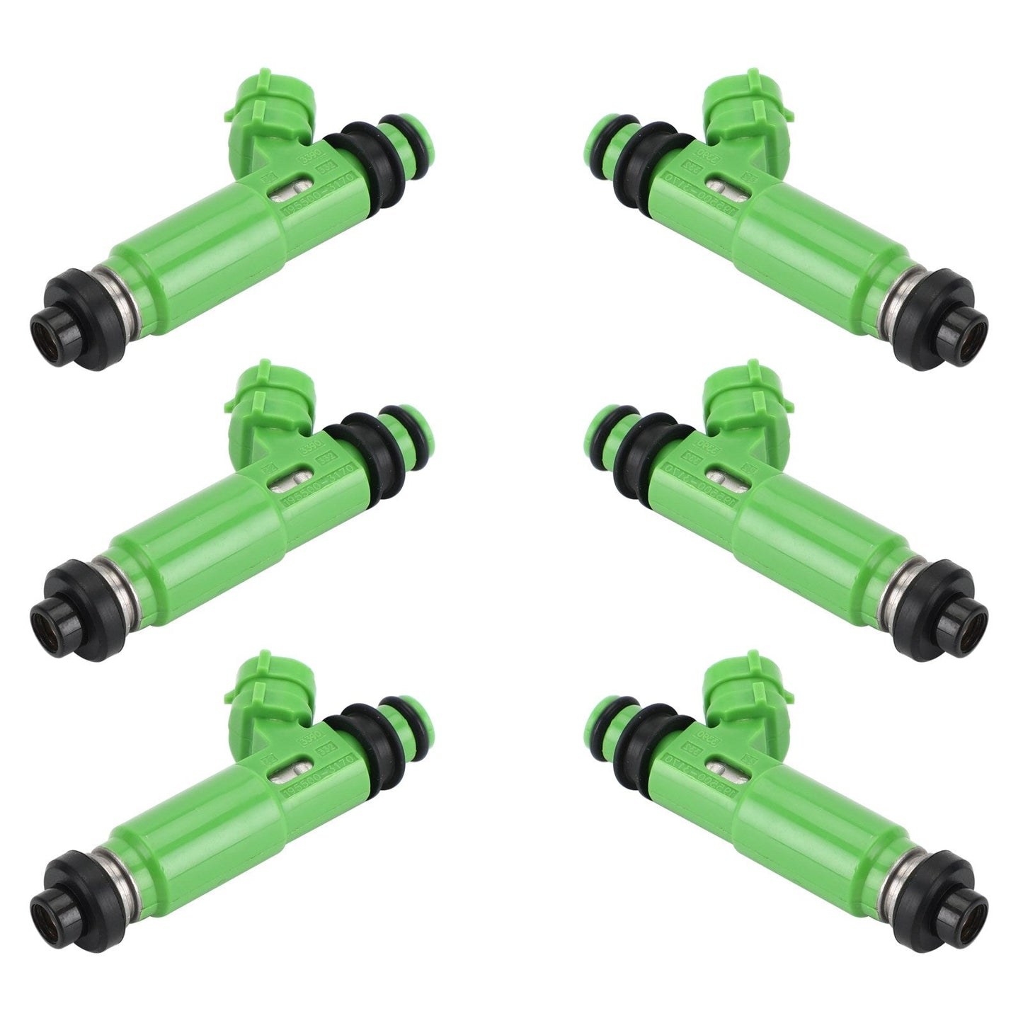 1997-2001 Mazda Montero Sport 3.0L V6 6PCS Fuel Injectors 1955003170 FJ672 1955004060