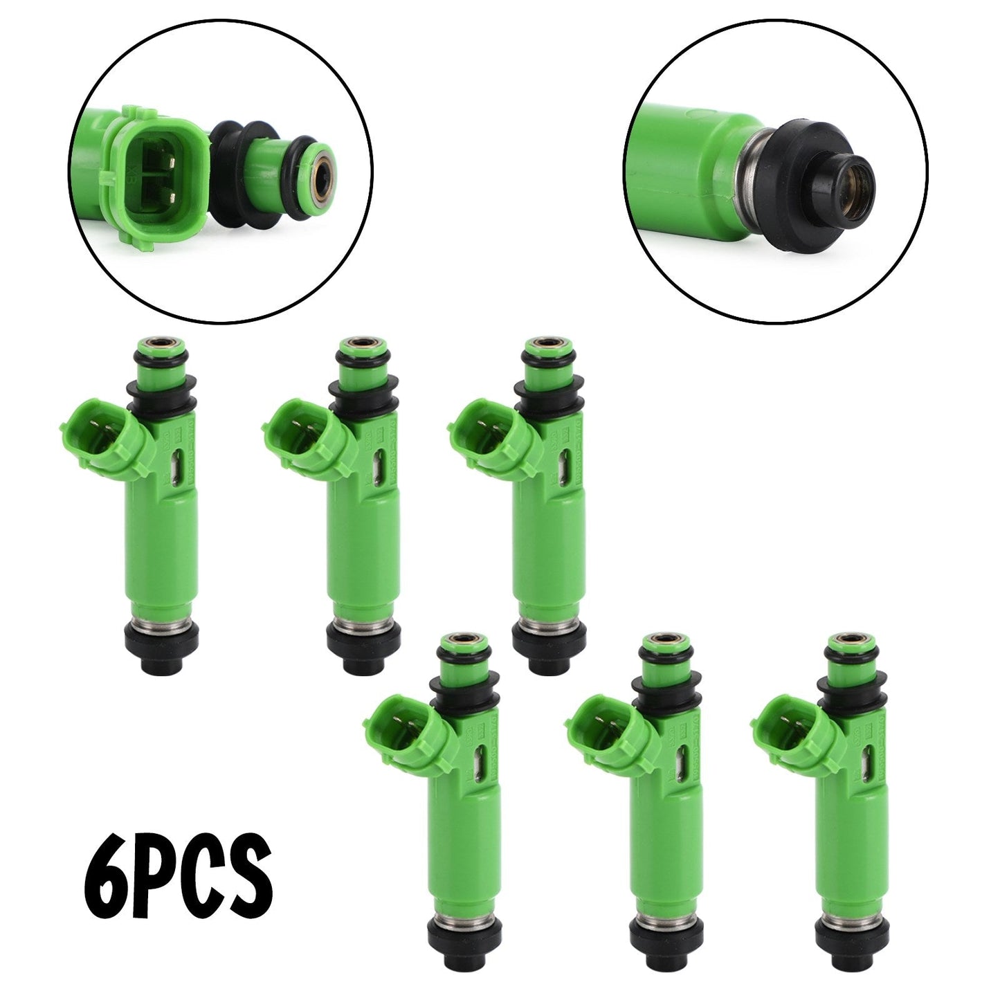 1998-2003 Mitsubishi Montero sport 3.0L V6 6PCS Fuel Injectors 1955003170 FJ672 1955004060