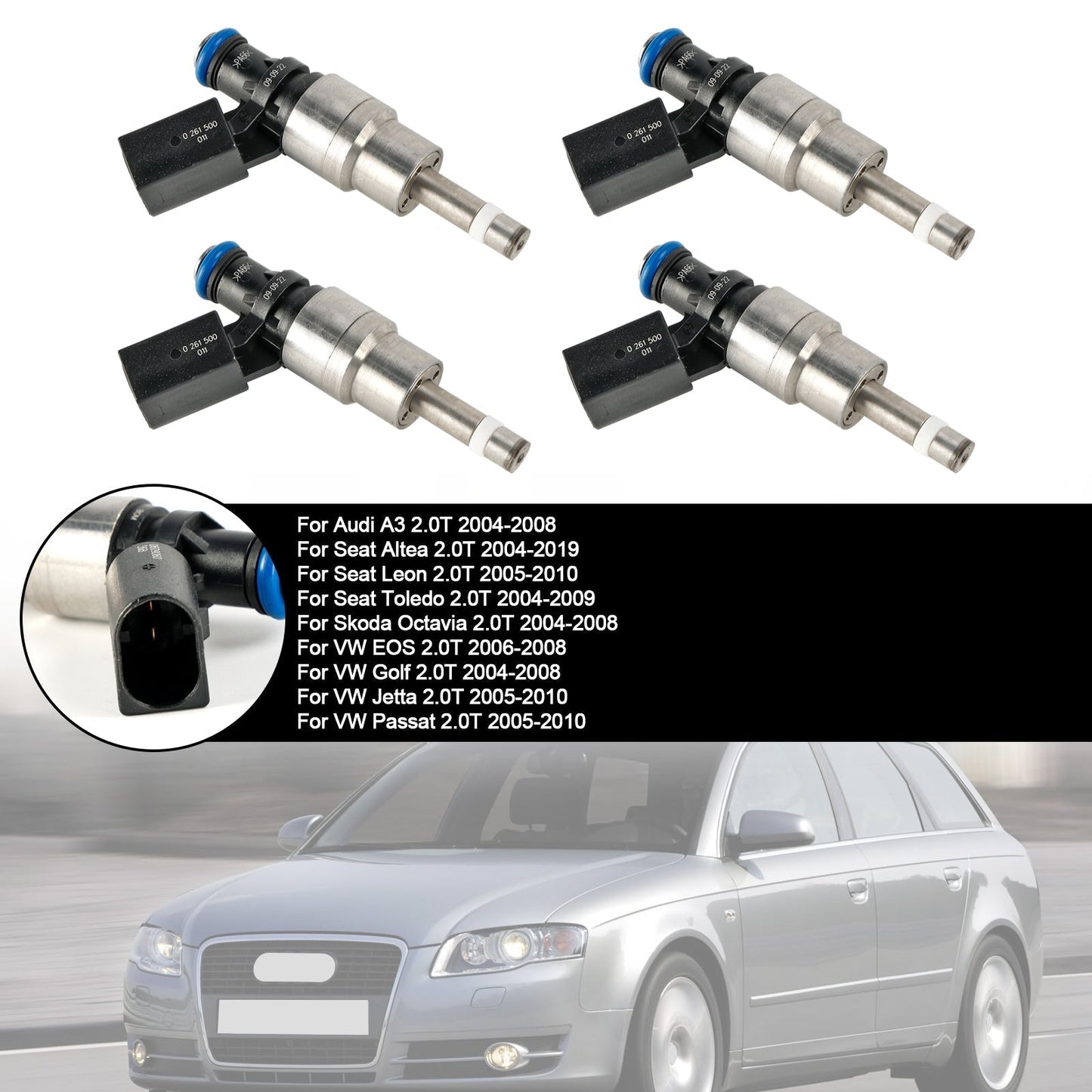 2004-2019 Seat Altea 2.0T Fuel Injector 0261500011 06F906037D