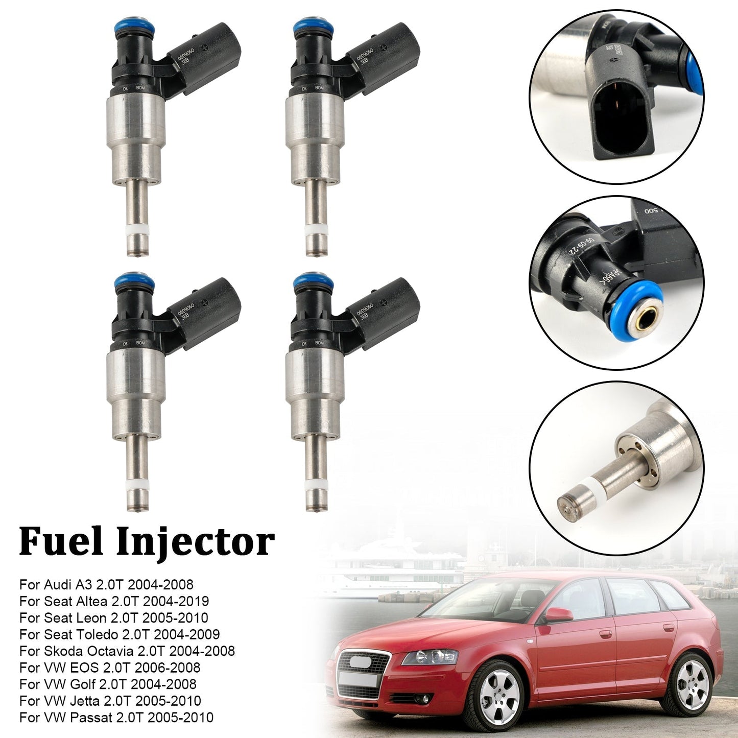 2004-2019 Seat Altea 2.0T Fuel Injector 0261500011 06F906037D