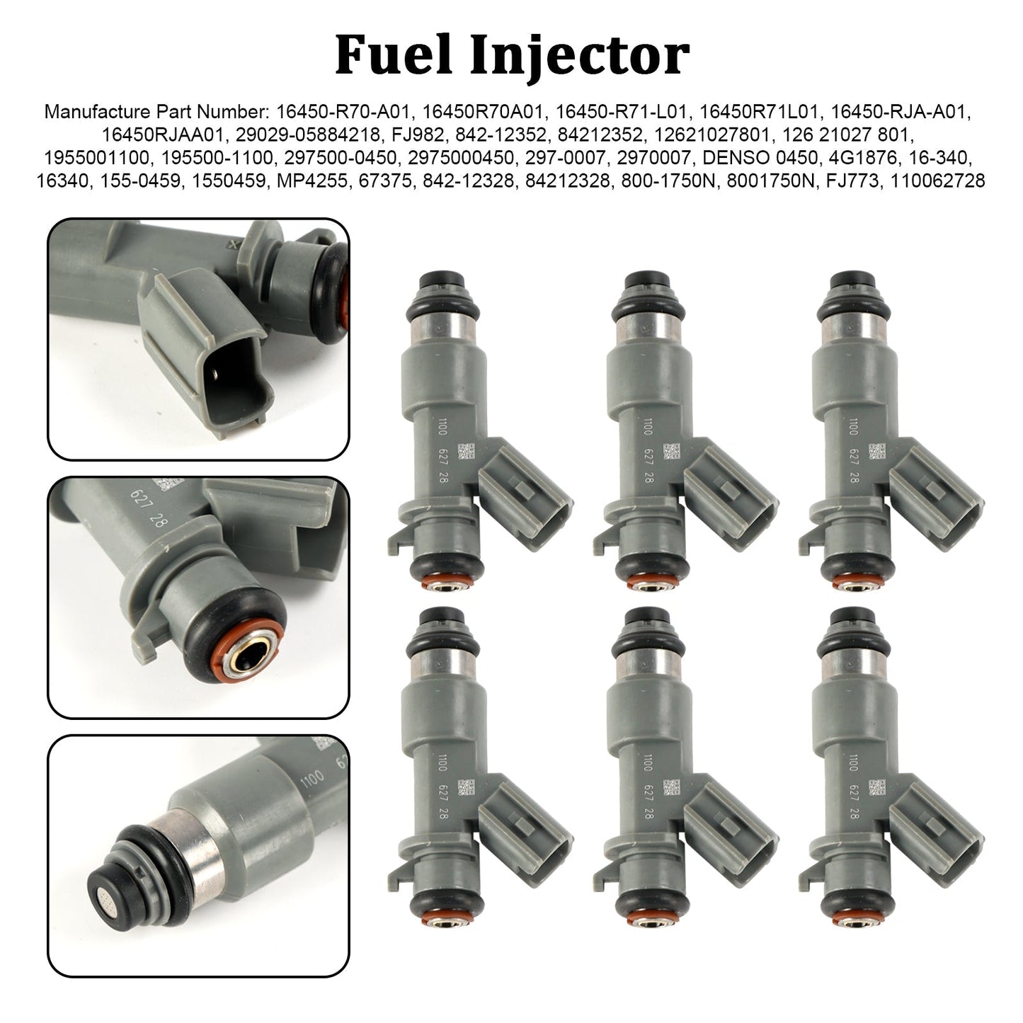 2010-2014 Acura TSX Fuel Injector 16450-R70-A01 16450-R71-L07