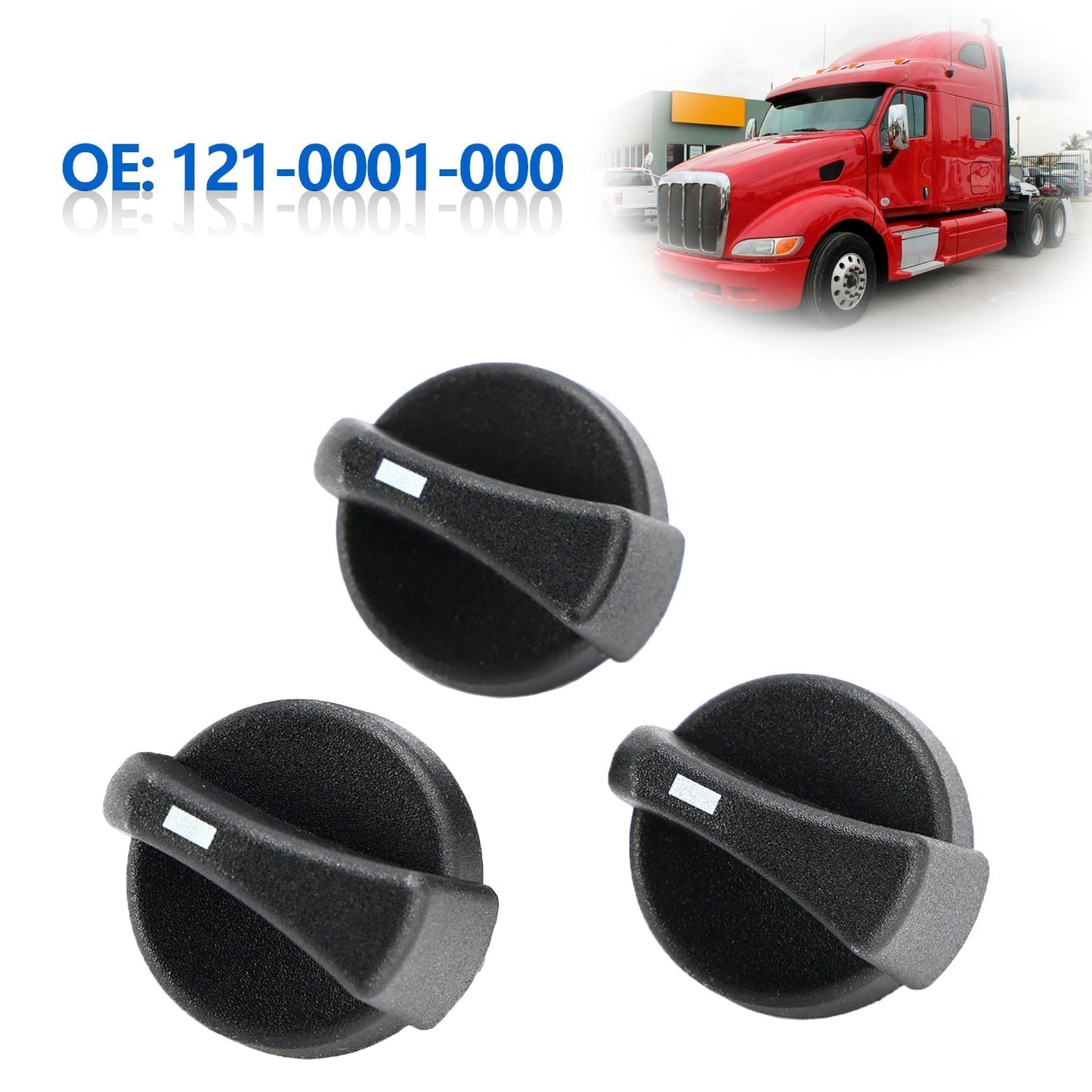 1987-2011 Peterbilt models AC Heater Control Knob 121-0001-000