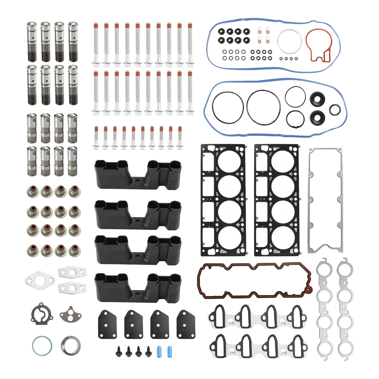 2007-2009 Chevy Avalanche 5.3L 5328CC AFM Lifter Replacement Kit Head Gasket Set Head Bolts Lifters Guides