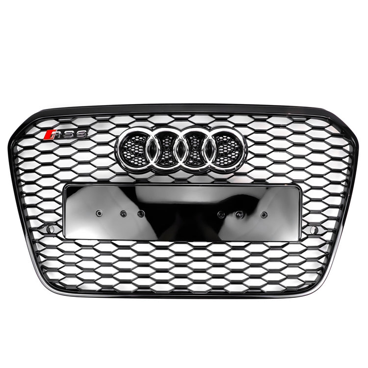 2012-2015 Audi A6 C7 / S6 pre-facelift RS6 Style Honeycomb Front Bumper Grille Blcak Grill