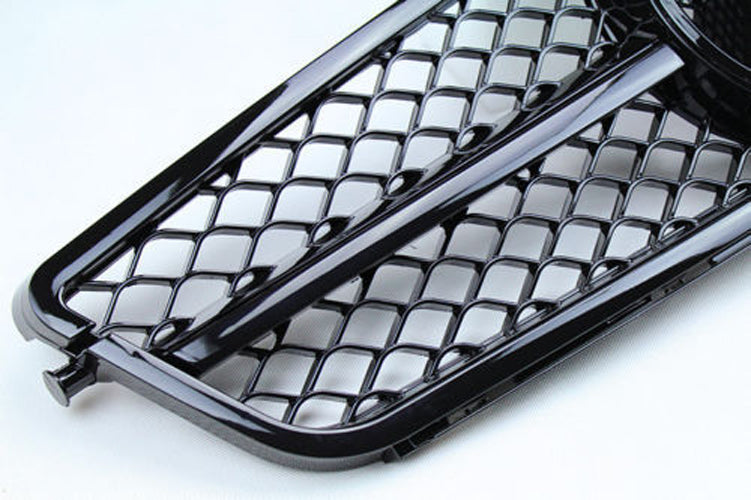 Mercedes Benz 2008-2014 C-Class W204 C250 C300 C350 Front Bumper Grill Black Replacment Grille