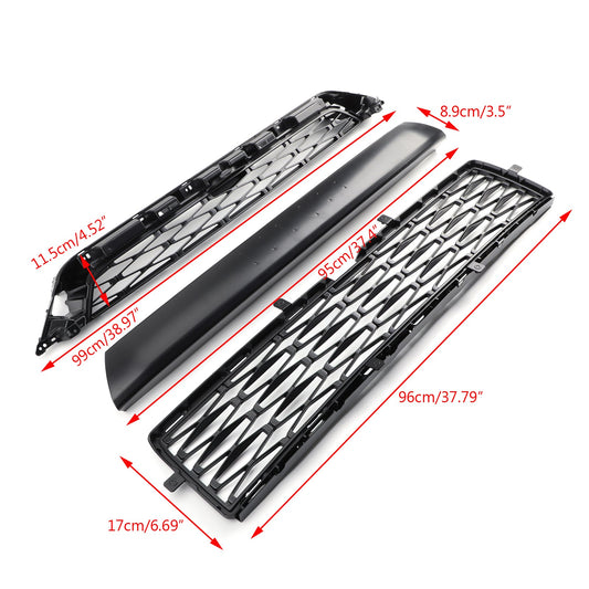 Toyota 2014-2019 4Runner TRD PRO PZ323-35056 PZ327-35053 3 Piece Front Bumper Grille Replacement Kit