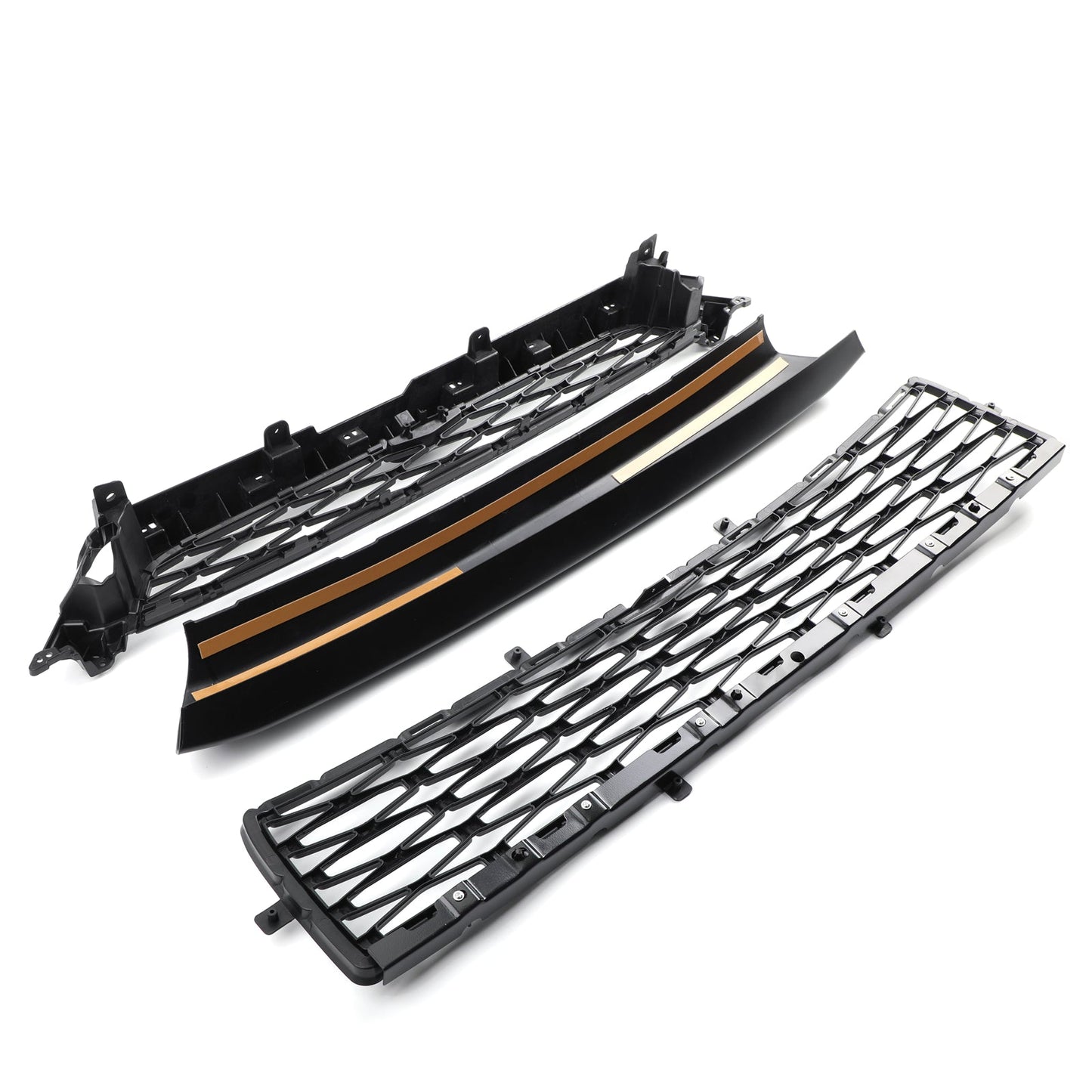 Toyota 2014-2019 4Runner TRD PRO PZ323-35056 PZ327-35053 3 Piece Front Bumper Grille Replacement Kit