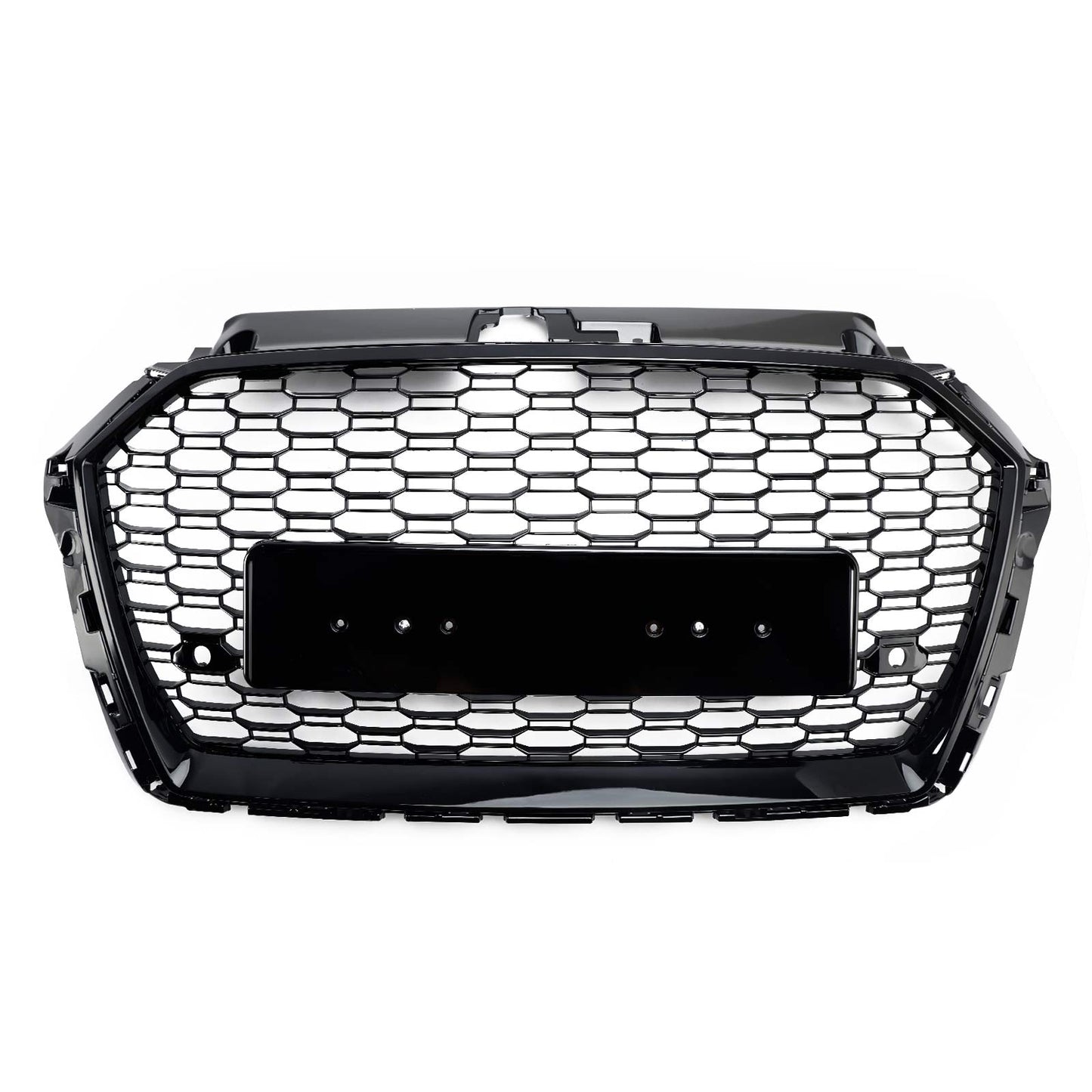 2017-2019 Audi A3 S3 Honeycomb Mesh Front Bumper Grille Replacement Black Grill