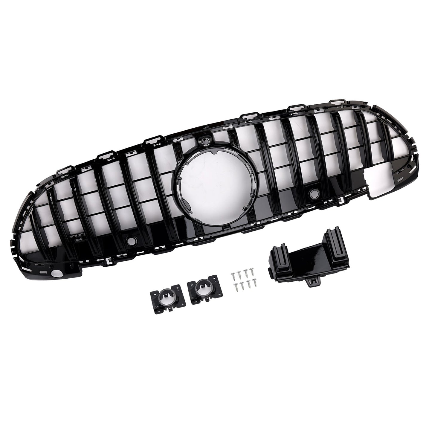 2022-2023 Mercedes Benz C-class W206 S206 GTR Style Grill Front Bumper Glossy Black Replacement Grille