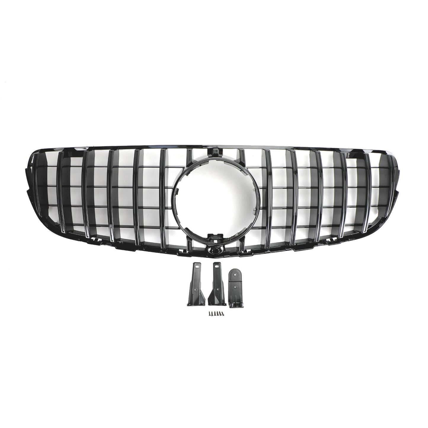 2015-2019 GLC-Class X253 GLC250/300/350e Mercedes Benz AMG Style Grille Front Bumper Replacement Black Grill