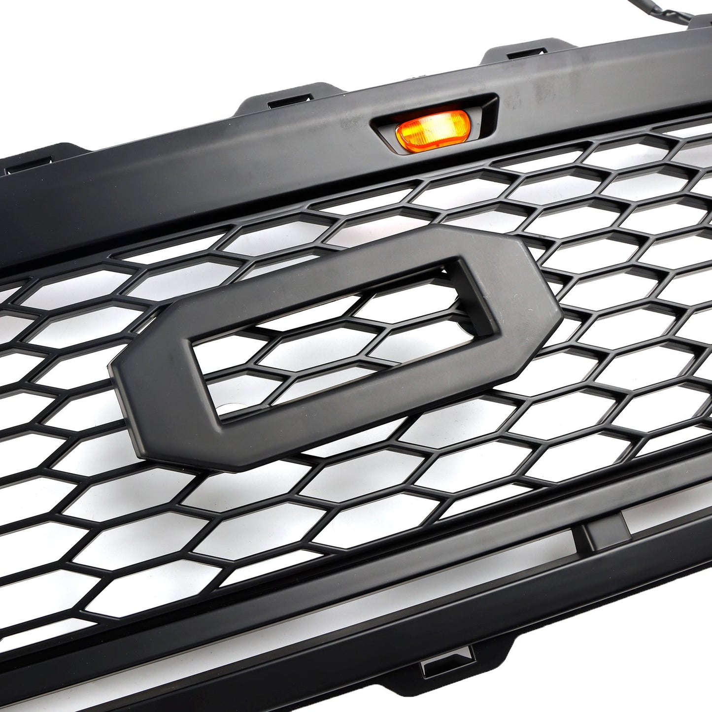 Ford F150 1999-2003 Matte Black Front Honeycomb Bumper Grill W/LED