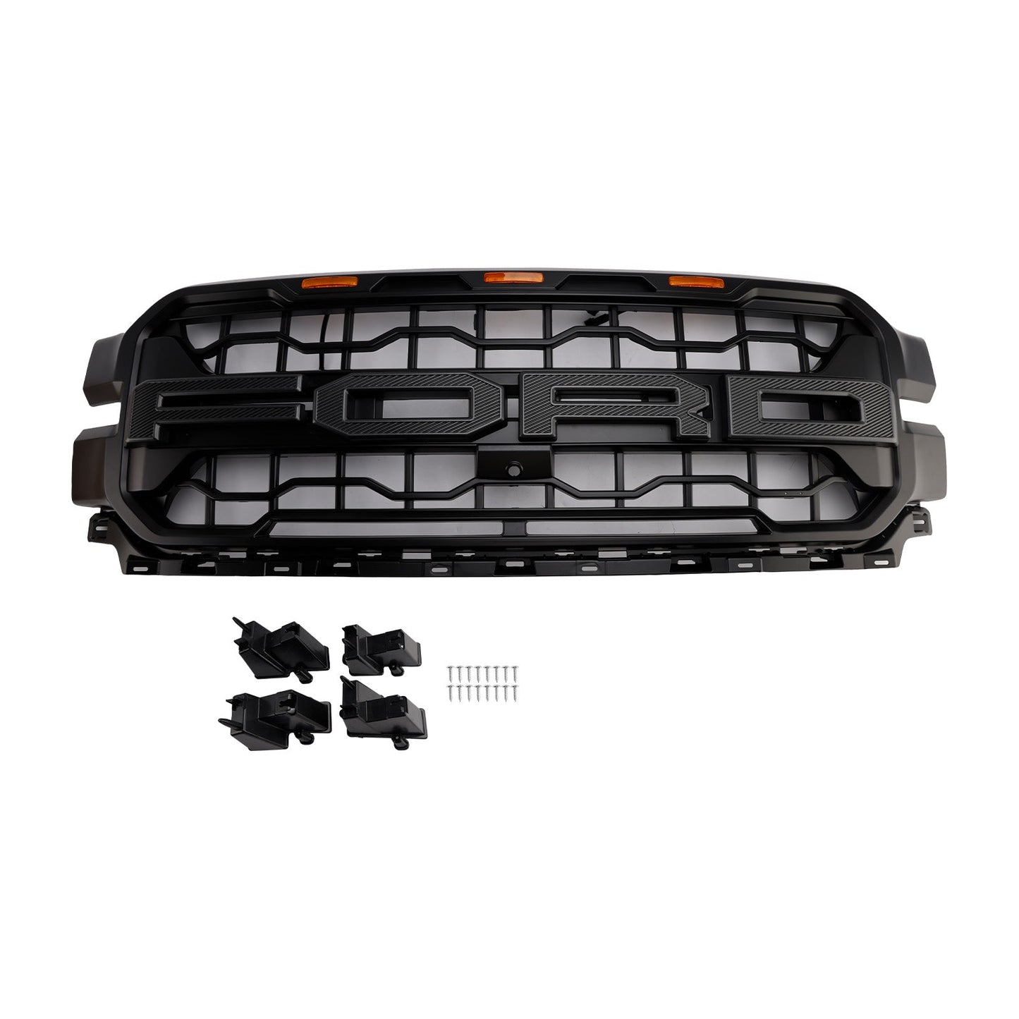 Ford F150 2024-2026 Front Grill Raptor Style Front Bumper Replacement Black Grille