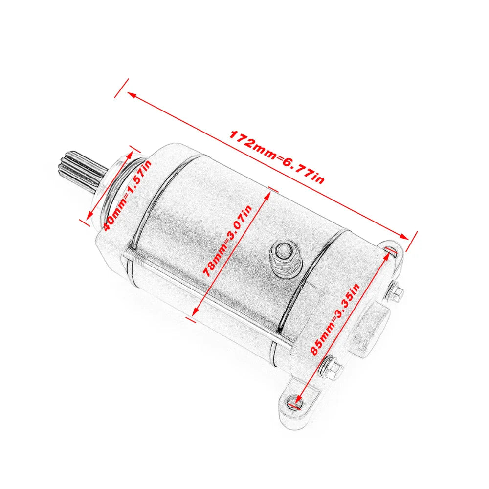 0600-091100 Starter Motor For Xinyang UTV XY600 For Explorer ATV Atlas 500 Everest 500 Grison 625 Grumbler 500 Bazooka 625