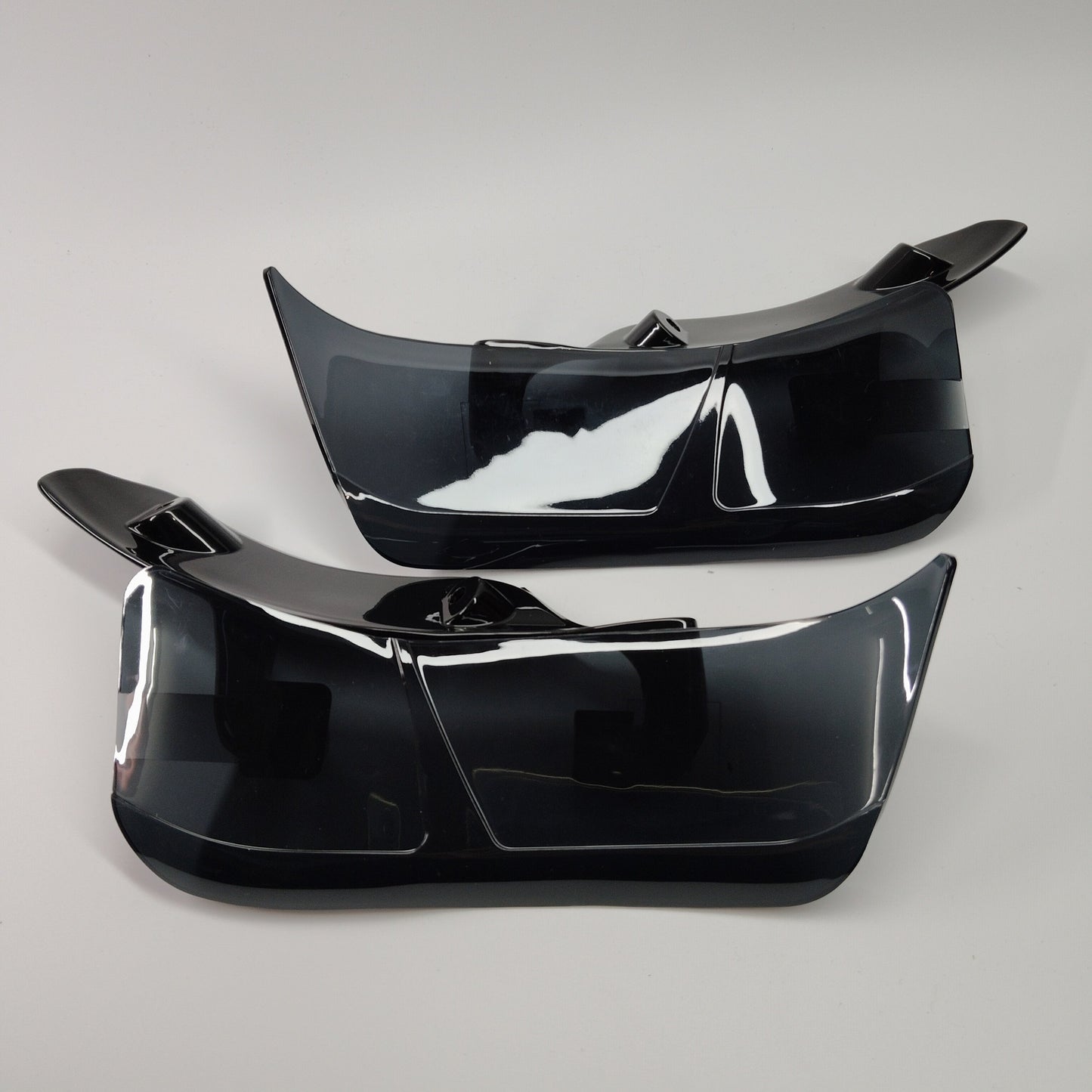 2016-2019 Harley Road Glide Ultra FLTRU Left & Right Adjustable Upper Fairing Side Wind Air Deflector Black
