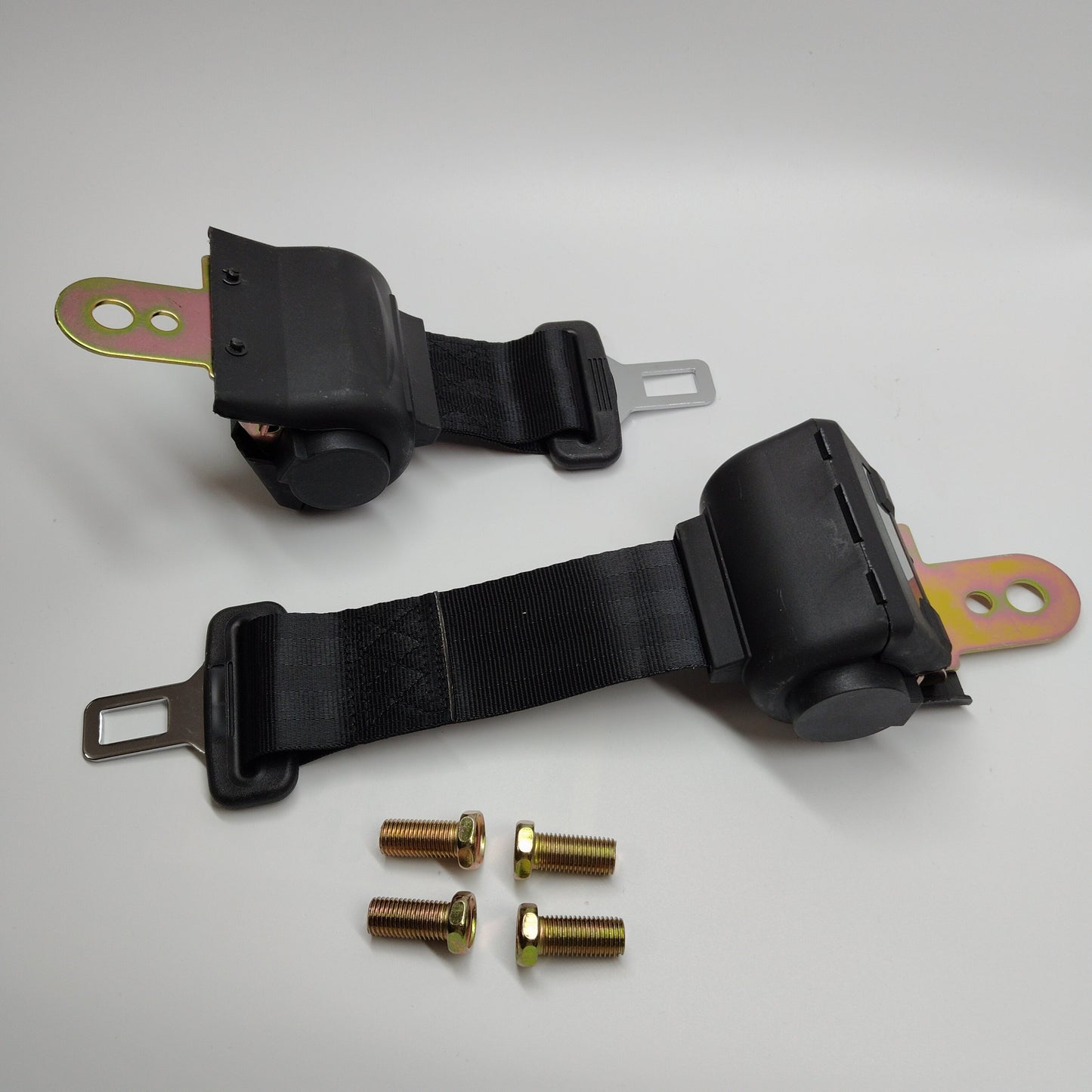 Lot de 2 boucles de ceinture de sécurité universelles, rétractables et réglables, à 2 points