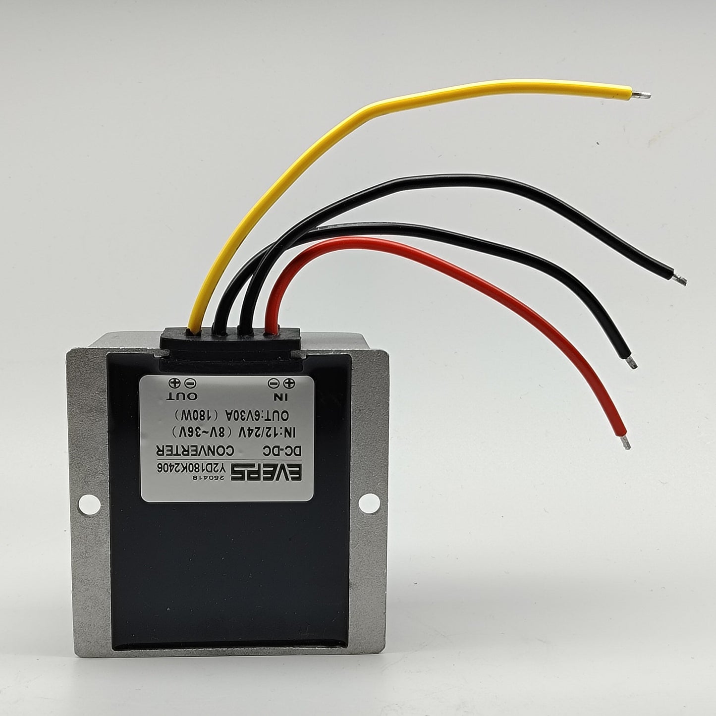 Convertidor/regulador reductor de potencia CC/CC de 12 V/24 V a 6 V, 30 A, 180 W, resistente al agua