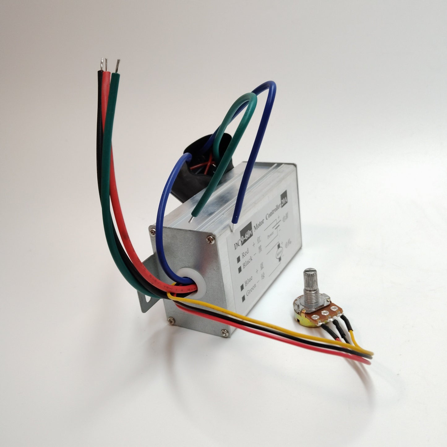 Controlador de velocidad variable continua de motor PWM de CC de 9 V-60 V y 20 A con interruptor