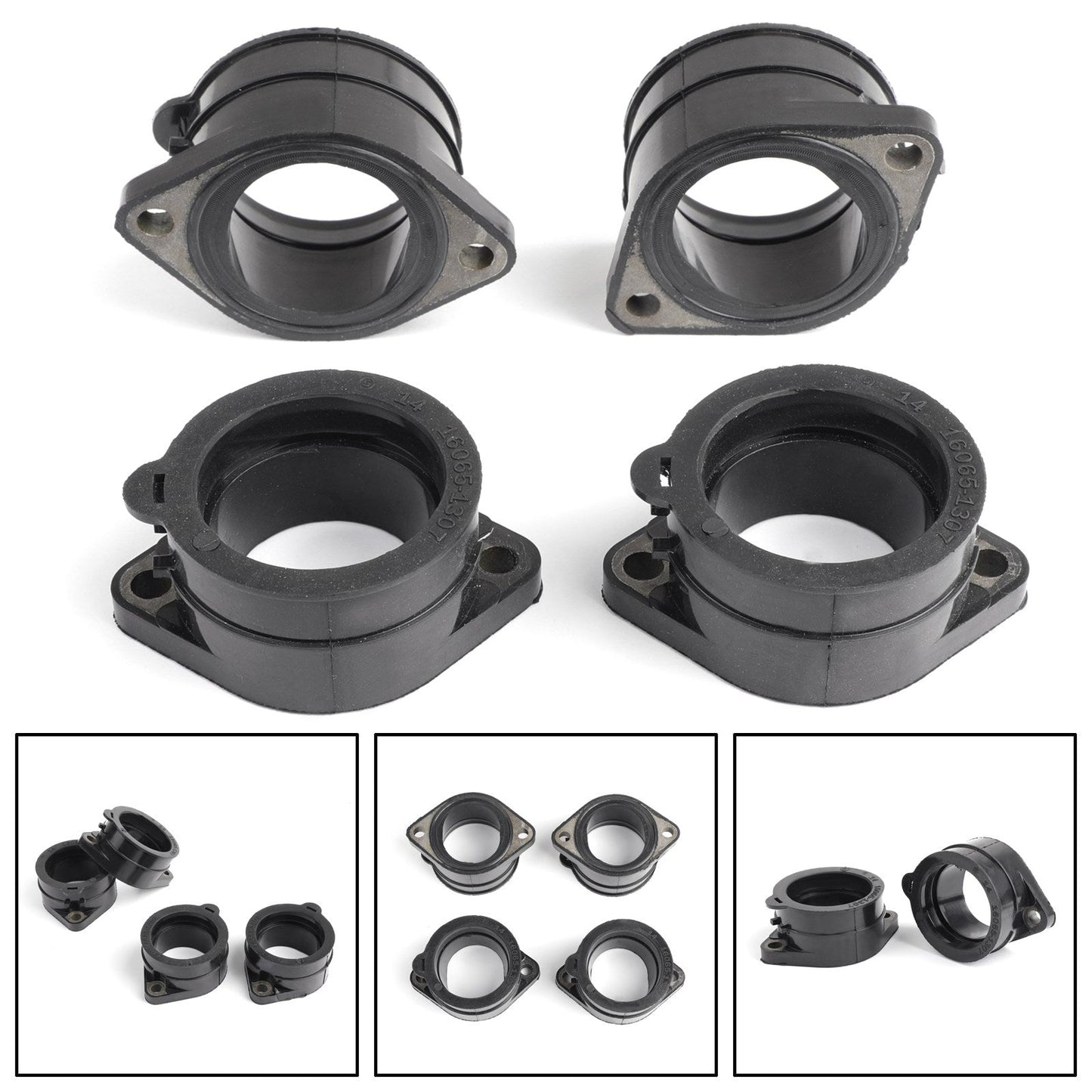 Soufflet de collecteur d'admission en caoutchouc pour corps de papillon Kawasaki GPZ ZRX 1100 1200 ZRT