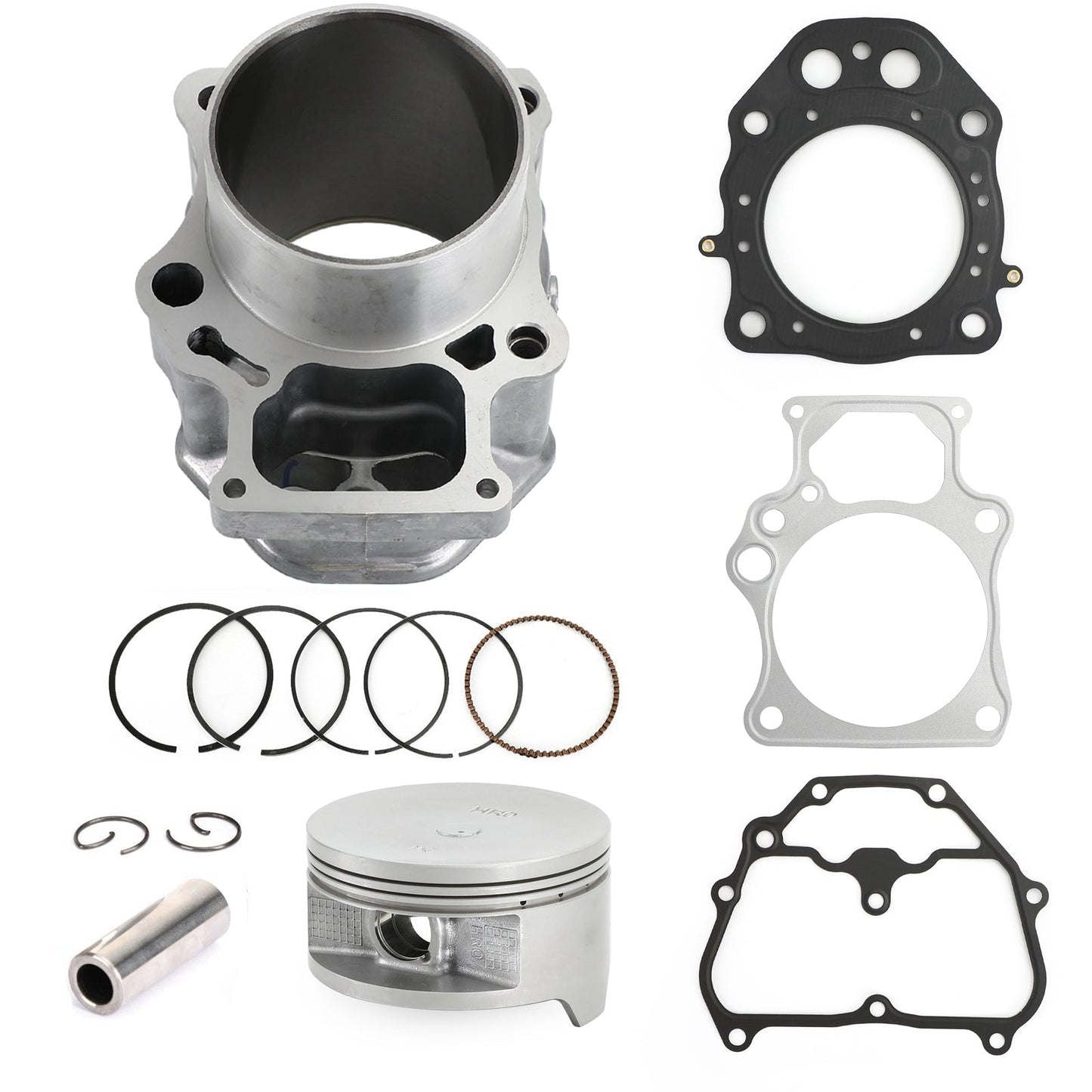 Kit de extremo superior de junta de pistón, anillos y jarra de cilindro para Honda TSXS500M2 Pioneer 500 (2015-2021) 12100-HR0-F00 13101-HR0-F00
