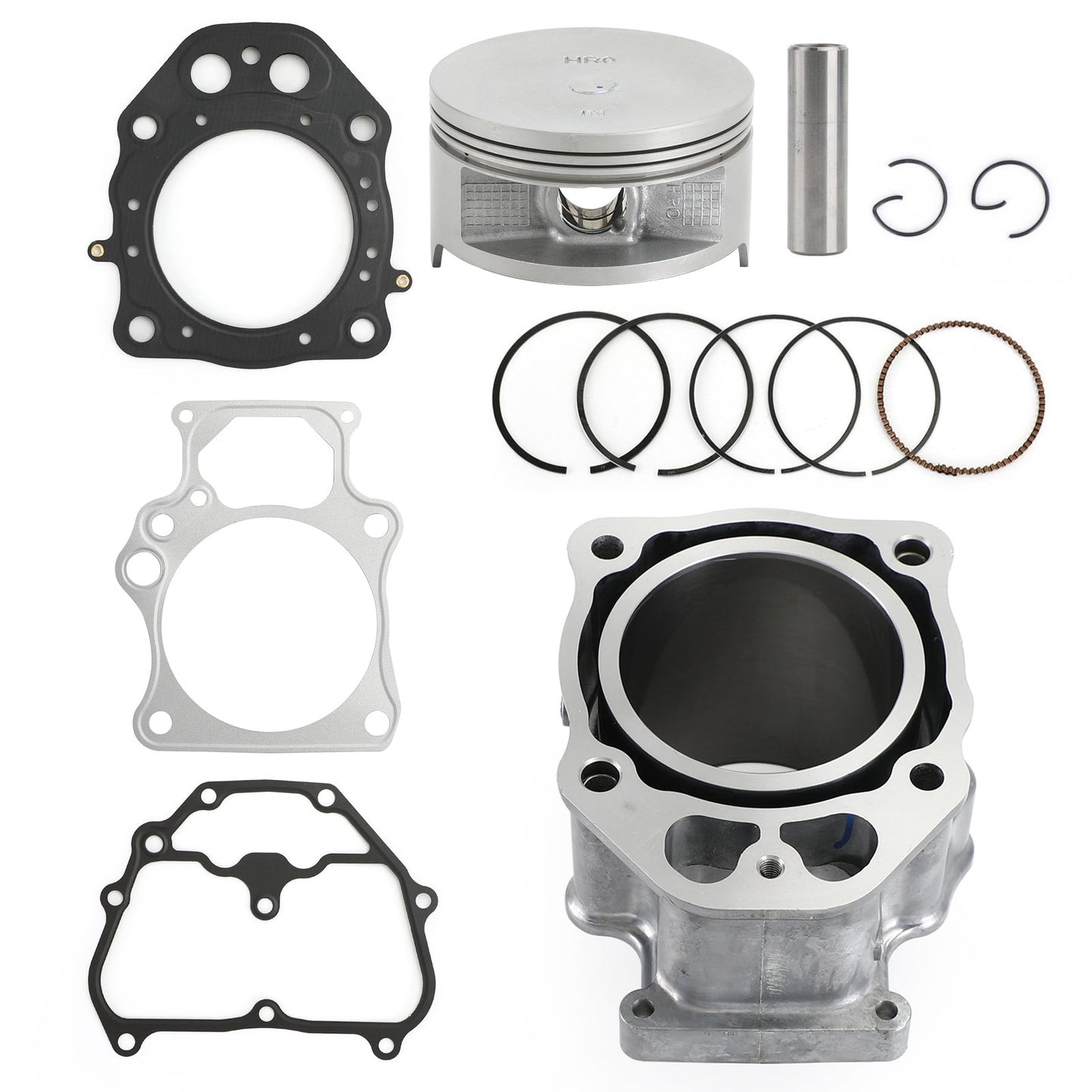 Kit de extremo superior de junta de pistón, anillos y jarra de cilindro para Honda TSXS500M2 Pioneer 500 (2015-2021) 12100-HR0-F00 13101-HR0-F00