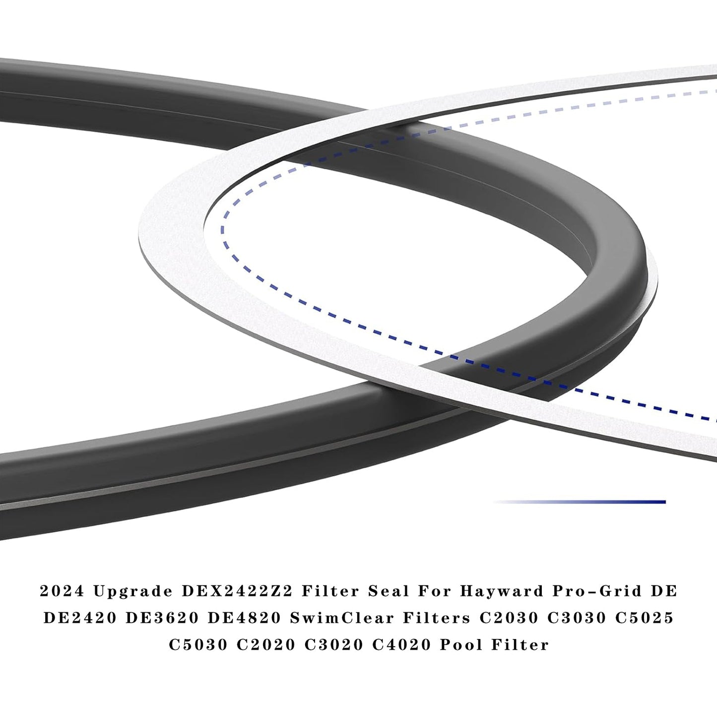 Sello de filtro DEX2422Z2 actualizado (2024) para filtros de piscina Hayward Pro-Grid DE DE2420 DE3620 DE4820 SwimClear C2030 C3030 C5025 C5030 C2020 C3020 C4020