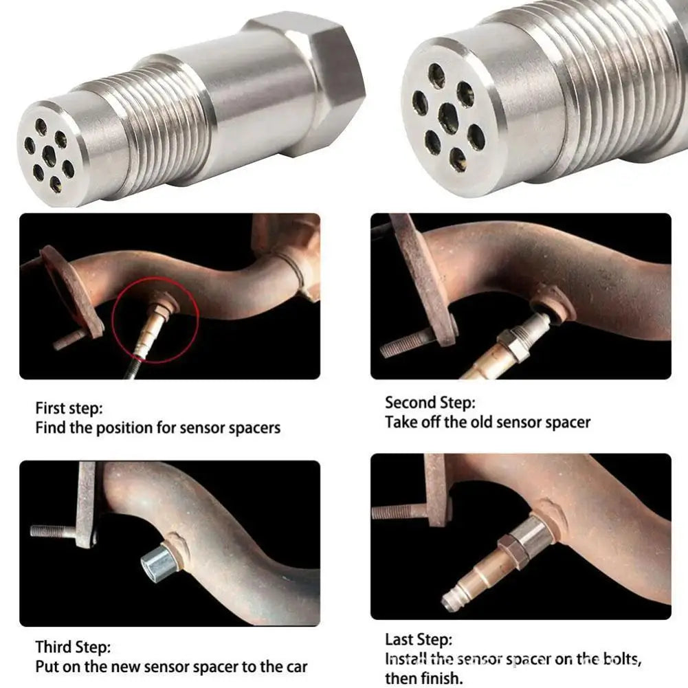 Adaptateur de capteur O2 universel CEL Fix P0420/P0042/P0430, 60 mm, avec mini CAT