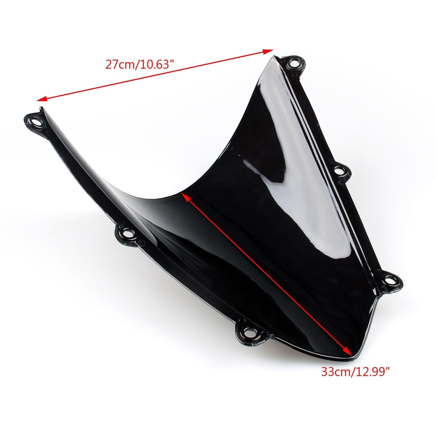 Pare-brise double bulle pour Honda CBR600RR 2007-2012, noir
